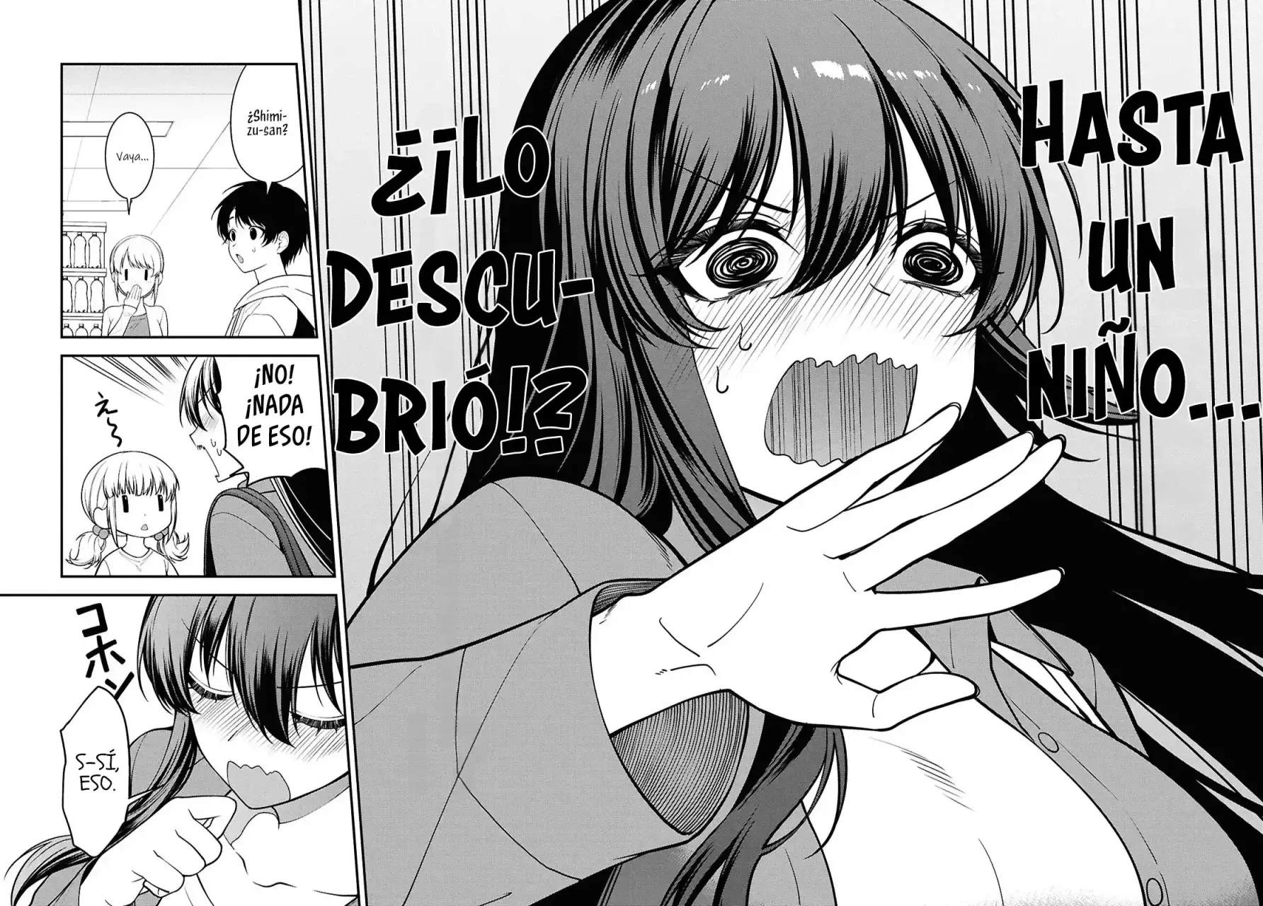 Tonari no Seki no Yankee Shimizu-san ga Kami wo Kuroku Somete Kita Capitulo 13 página 34