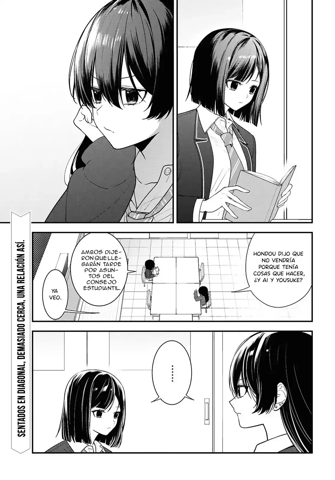 Tonari no Seki no Yankee Shimizu-san ga Kami wo Kuroku Somete Kita Capitulo 13 página 5