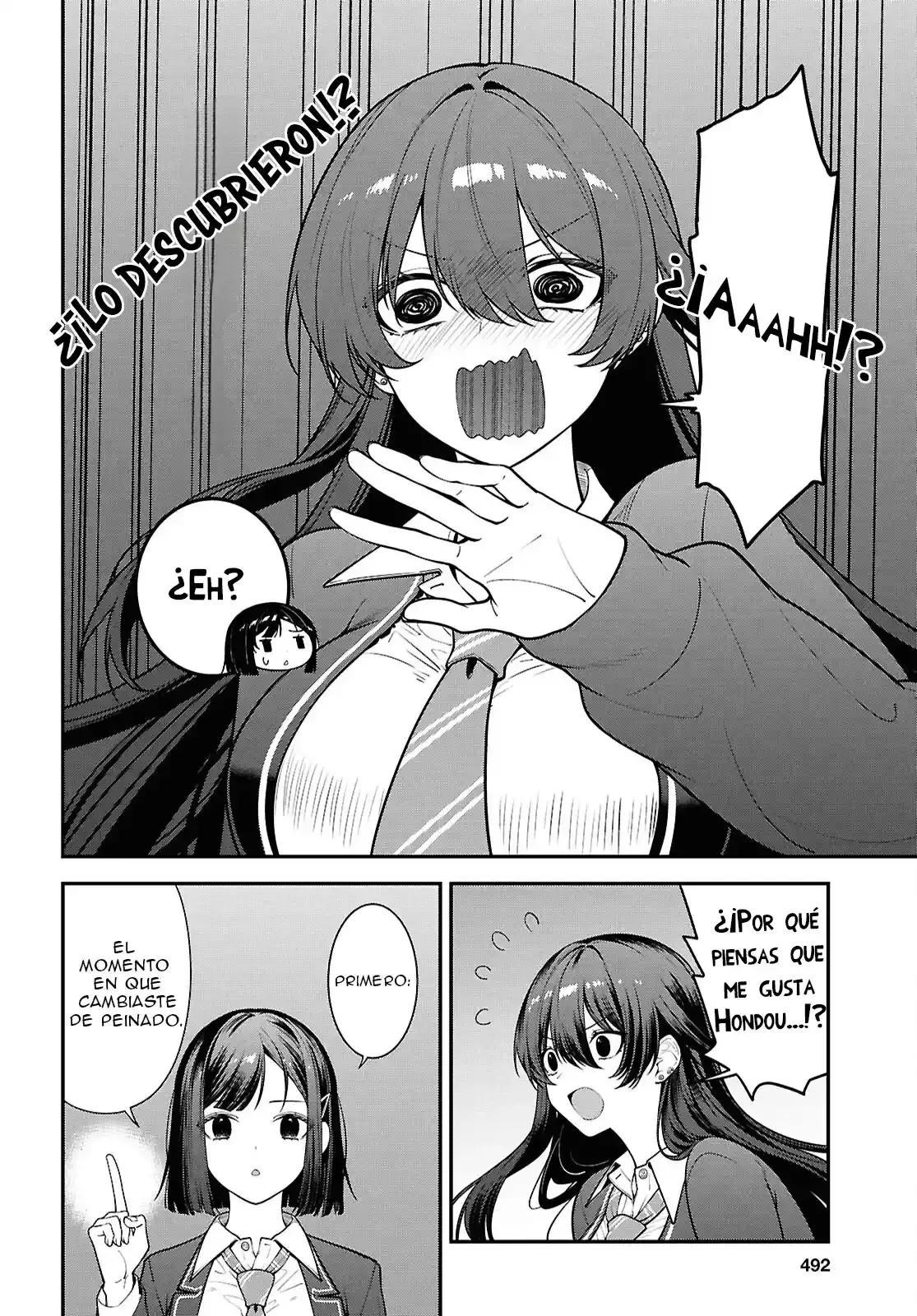 Tonari no Seki no Yankee Shimizu-san ga Kami wo Kuroku Somete Kita Capitulo 13 página 8