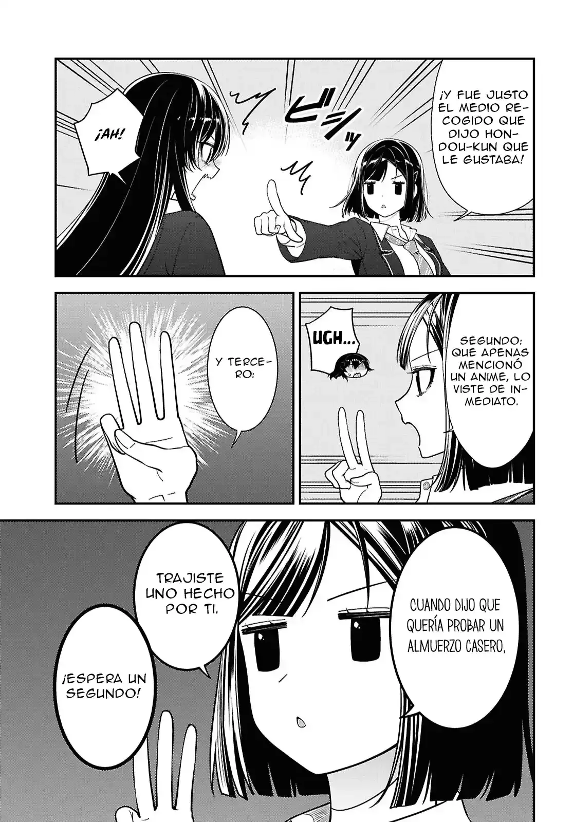 Tonari no Seki no Yankee Shimizu-san ga Kami wo Kuroku Somete Kita Capitulo 13 página 9