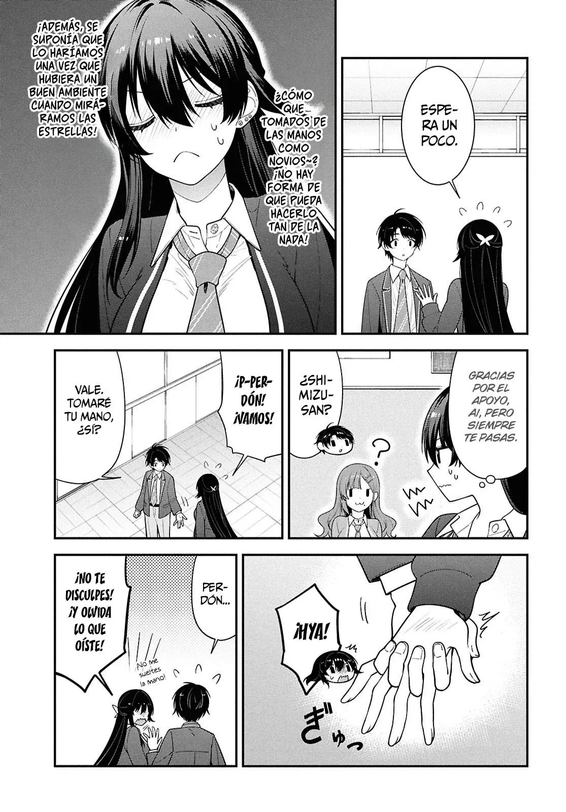 Tonari no Seki no Yankee Shimizu-san ga Kami wo Kuroku Somete Kita Capitulo 14 página 12