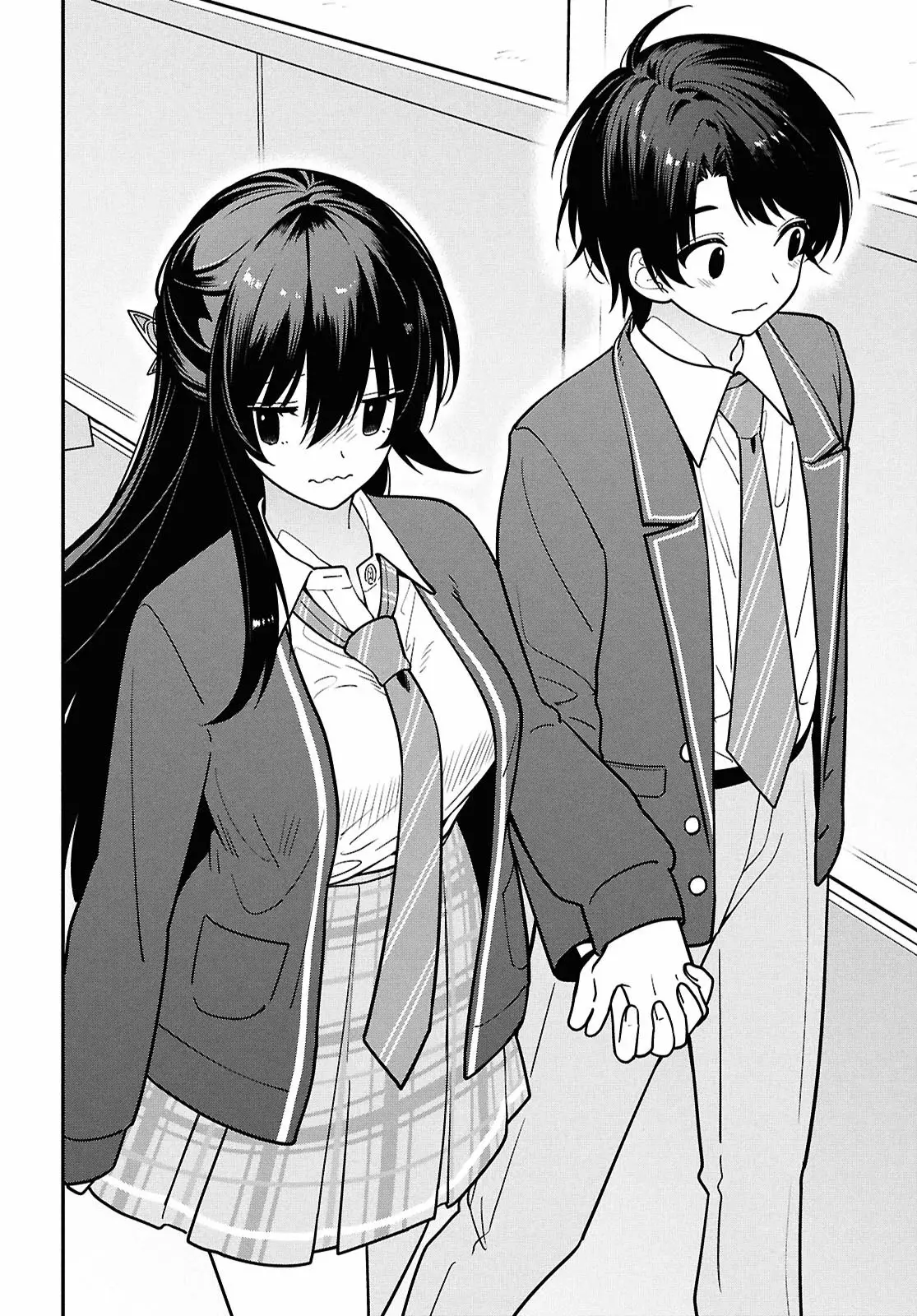 Tonari no Seki no Yankee Shimizu-san ga Kami wo Kuroku Somete Kita Capitulo 14 página 13