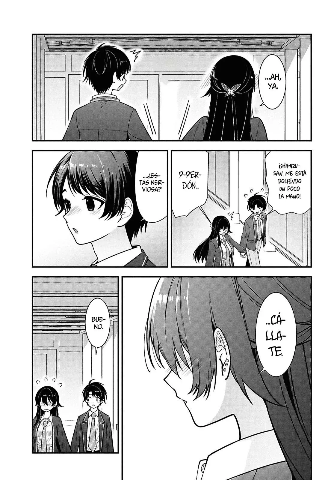 Tonari no Seki no Yankee Shimizu-san ga Kami wo Kuroku Somete Kita Capitulo 14 página 18