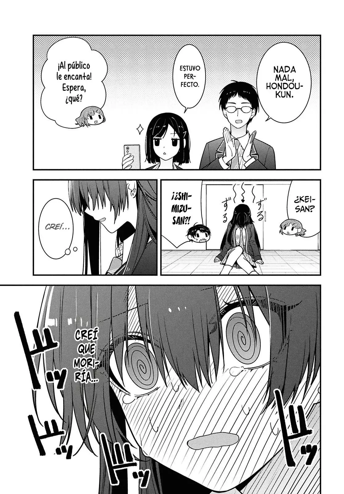 Tonari no Seki no Yankee Shimizu-san ga Kami wo Kuroku Somete Kita Capitulo 14 página 25