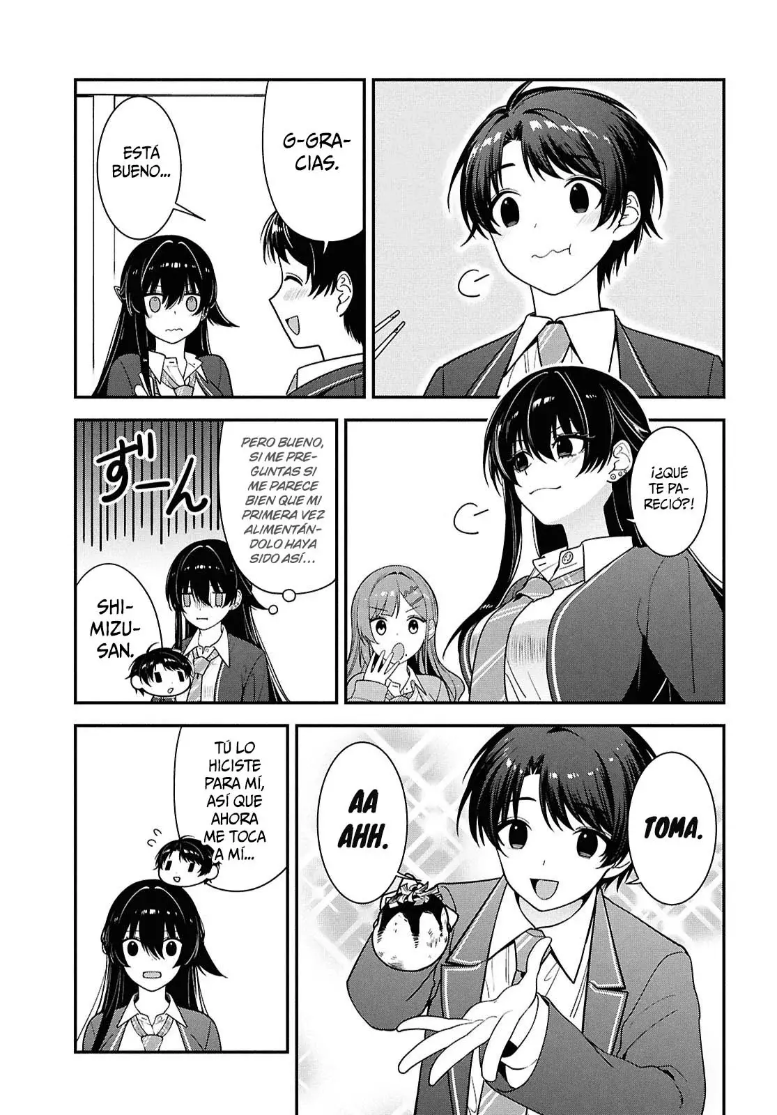 Tonari no Seki no Yankee Shimizu-san ga Kami wo Kuroku Somete Kita Capitulo 14 página 31