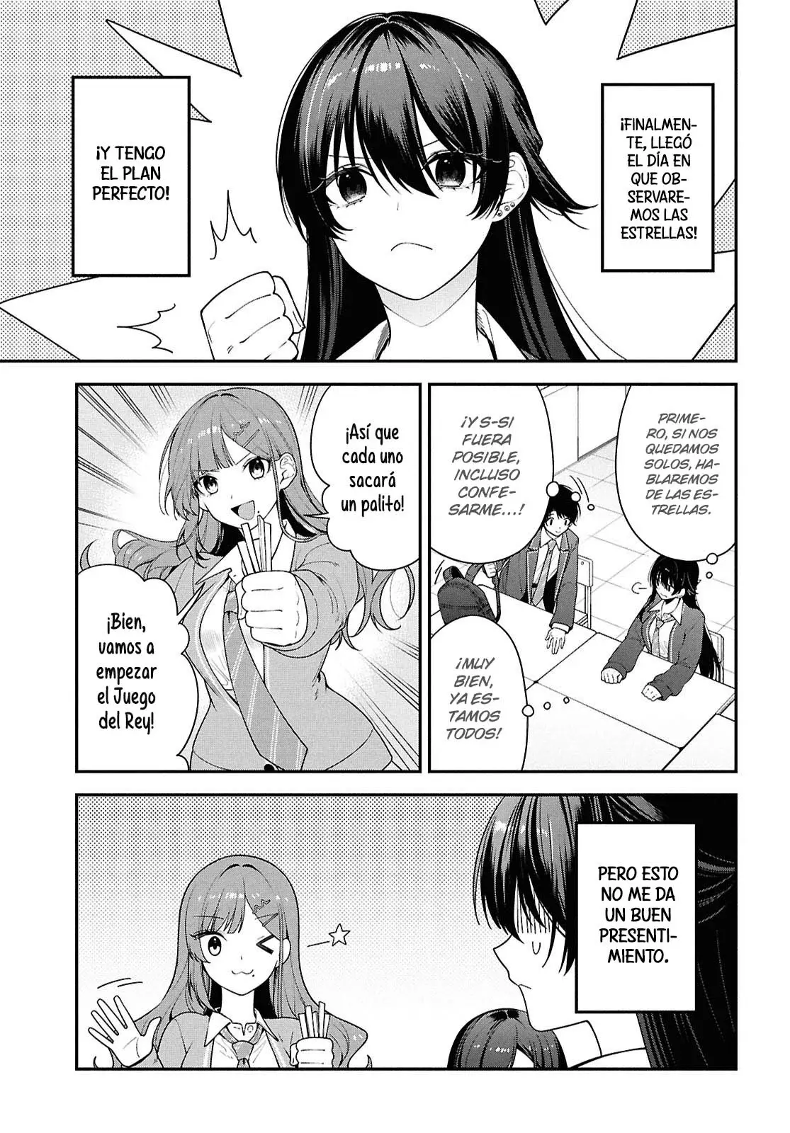 Tonari no Seki no Yankee Shimizu-san ga Kami wo Kuroku Somete Kita Capitulo 14 página 4