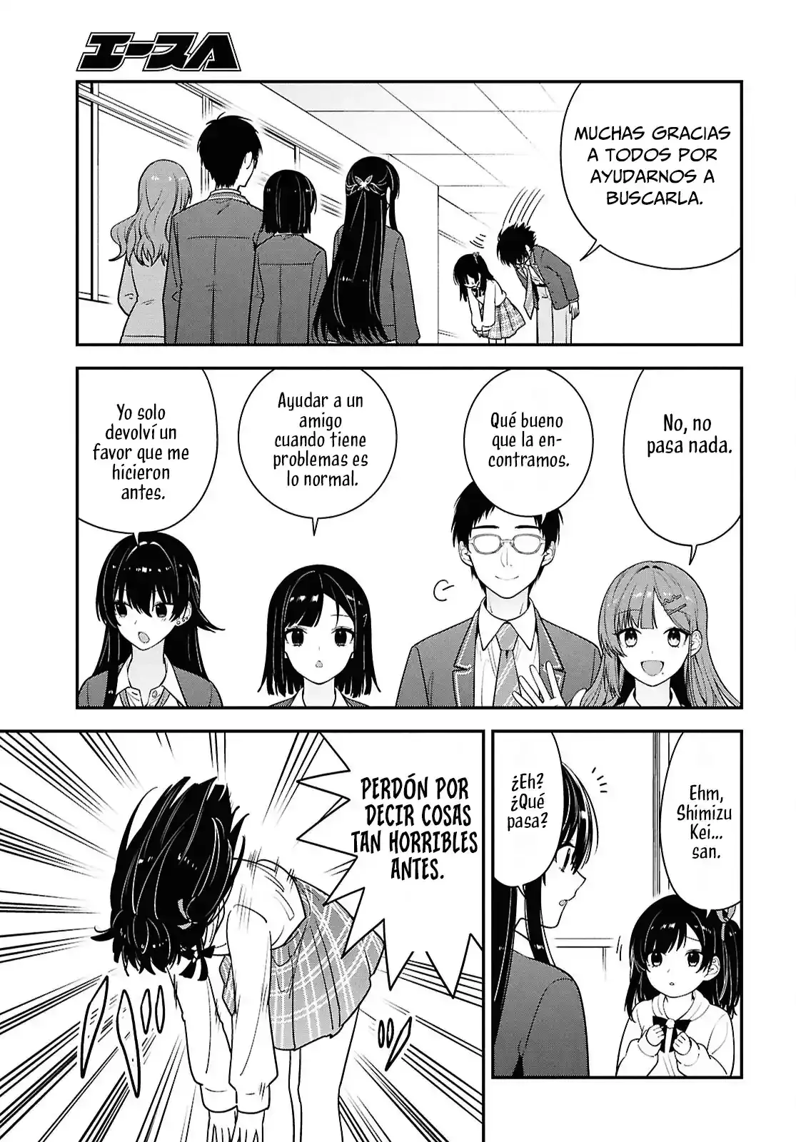 Tonari no Seki no Yankee Shimizu-san ga Kami wo Kuroku Somete Kita Capitulo 15 página 22
