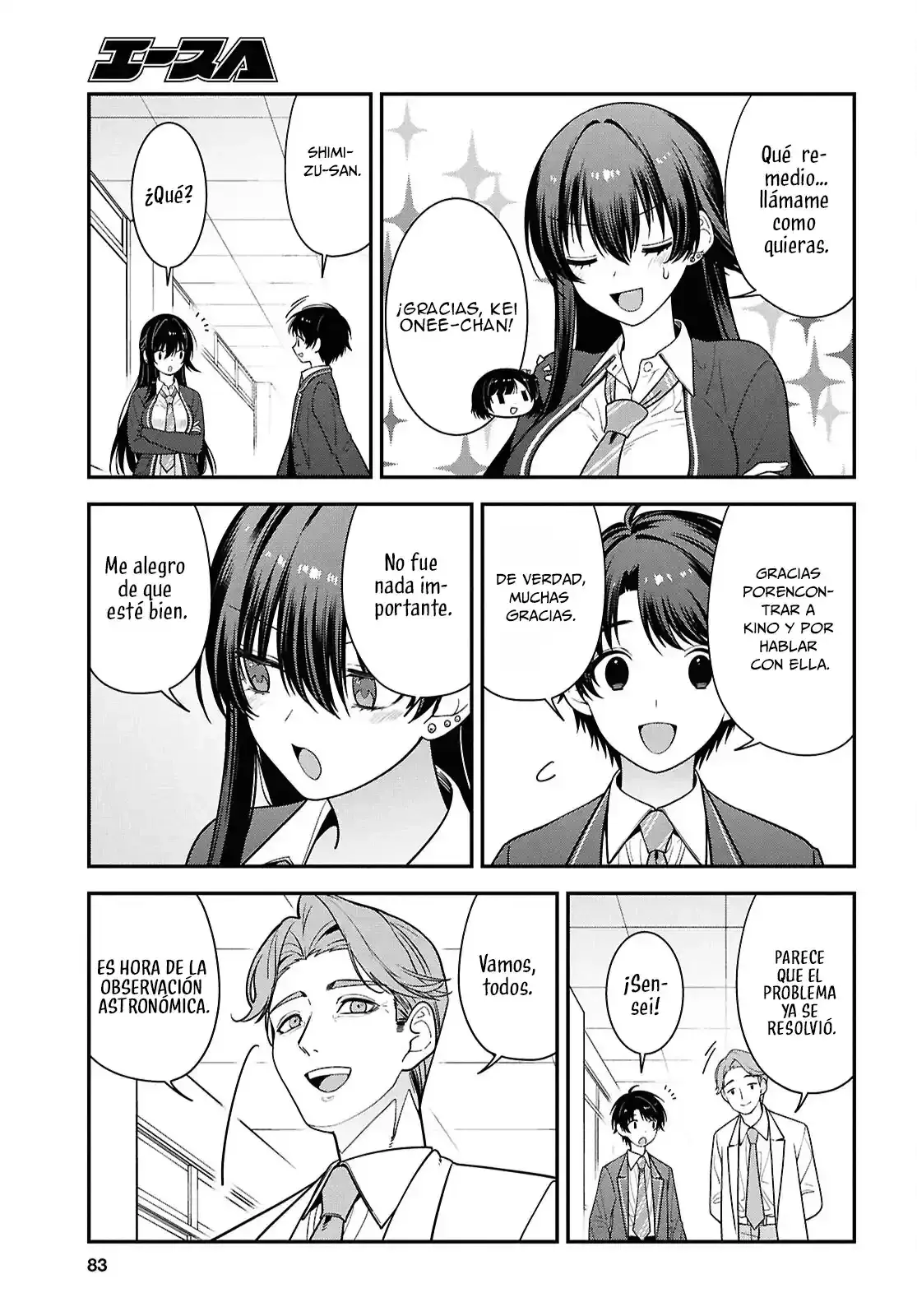 Tonari no Seki no Yankee Shimizu-san ga Kami wo Kuroku Somete Kita Capitulo 15 página 24