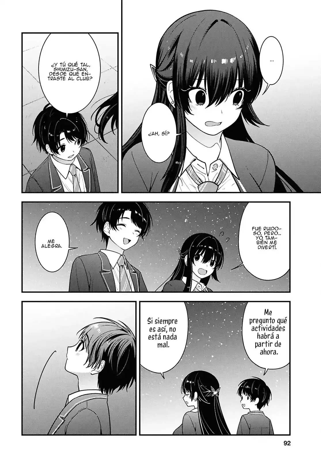 Tonari no Seki no Yankee Shimizu-san ga Kami wo Kuroku Somete Kita Capitulo 15 página 33