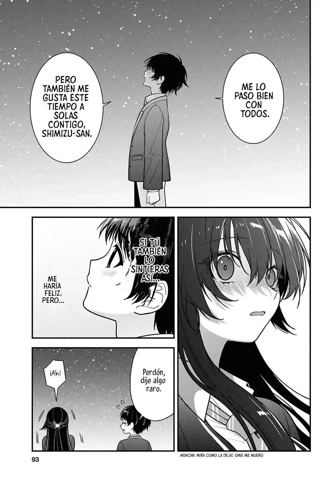 Tonari no Seki no Yankee Shimizu-san ga Kami wo Kuroku Somete Kita Capitulo 15 página 34