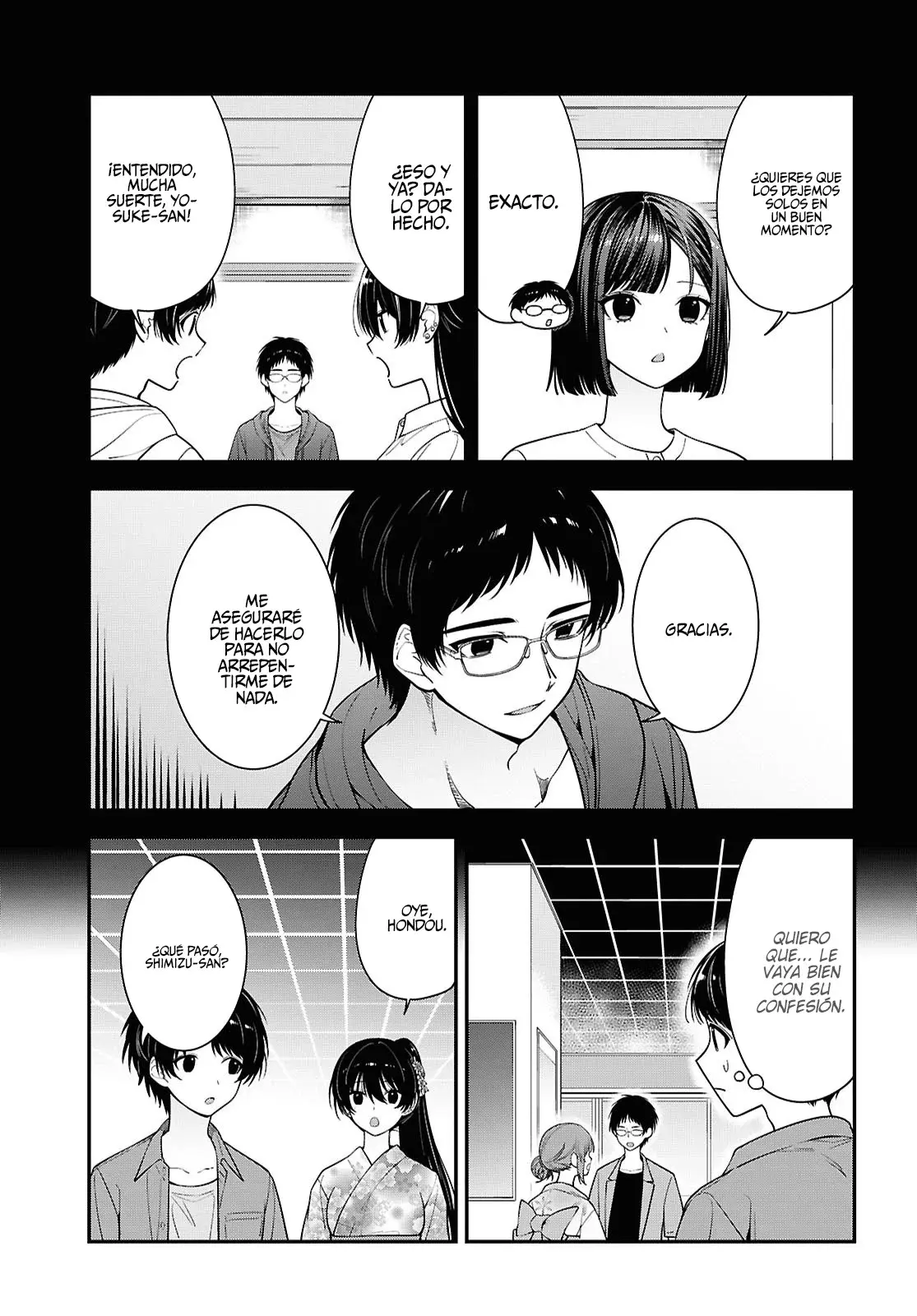 Tonari no Seki no Yankee Shimizu-san ga Kami wo Kuroku Somete Kita Capitulo 16 página 13