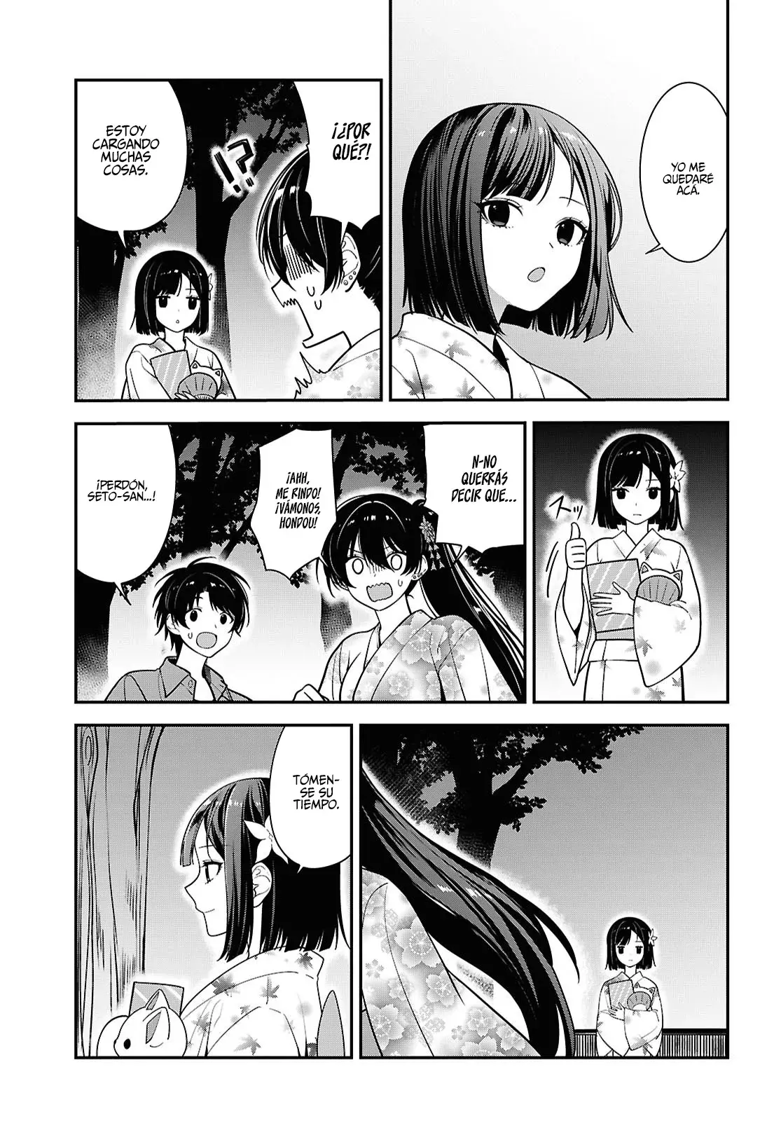 Tonari no Seki no Yankee Shimizu-san ga Kami wo Kuroku Somete Kita Capitulo 16 página 31