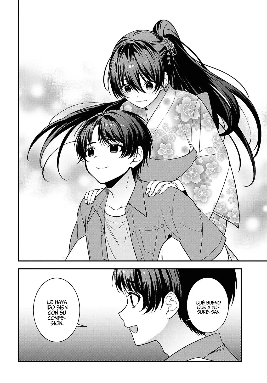 Tonari no Seki no Yankee Shimizu-san ga Kami wo Kuroku Somete Kita Capitulo 16 página 36