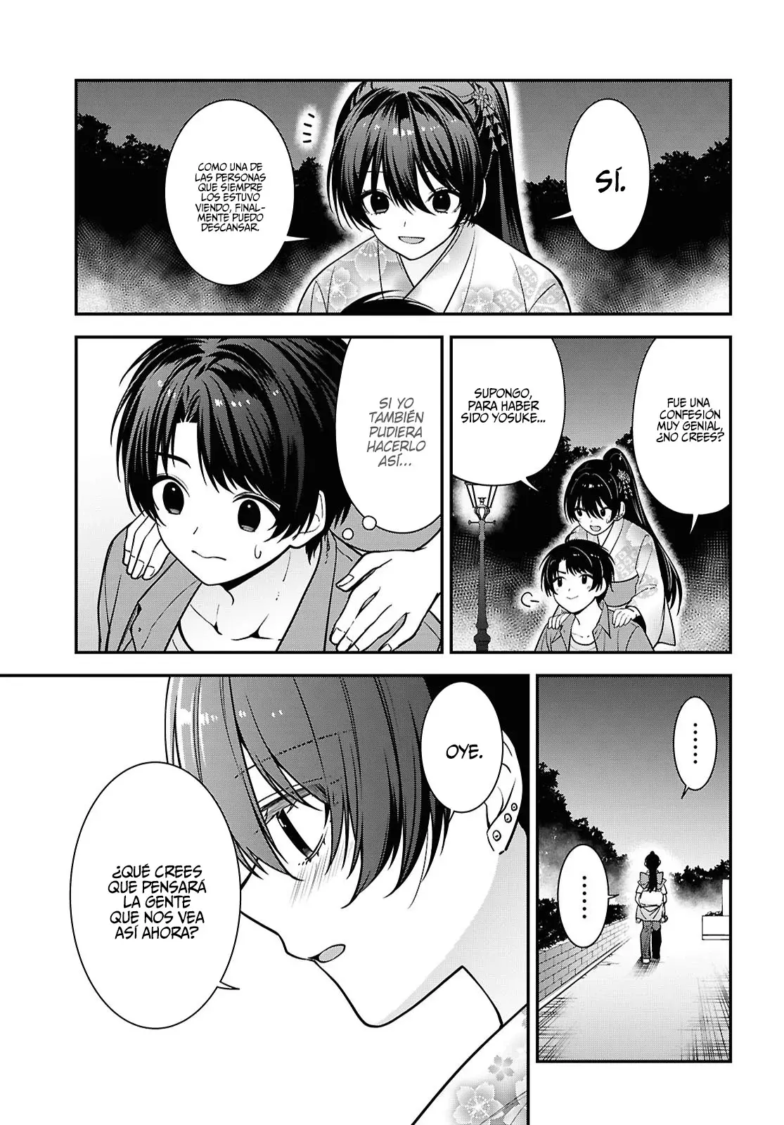 Tonari no Seki no Yankee Shimizu-san ga Kami wo Kuroku Somete Kita Capitulo 16 página 37