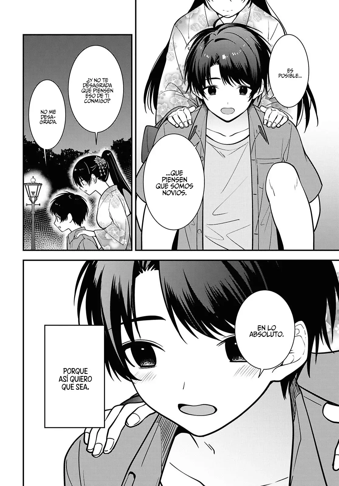 Tonari no Seki no Yankee Shimizu-san ga Kami wo Kuroku Somete Kita Capitulo 16 página 38