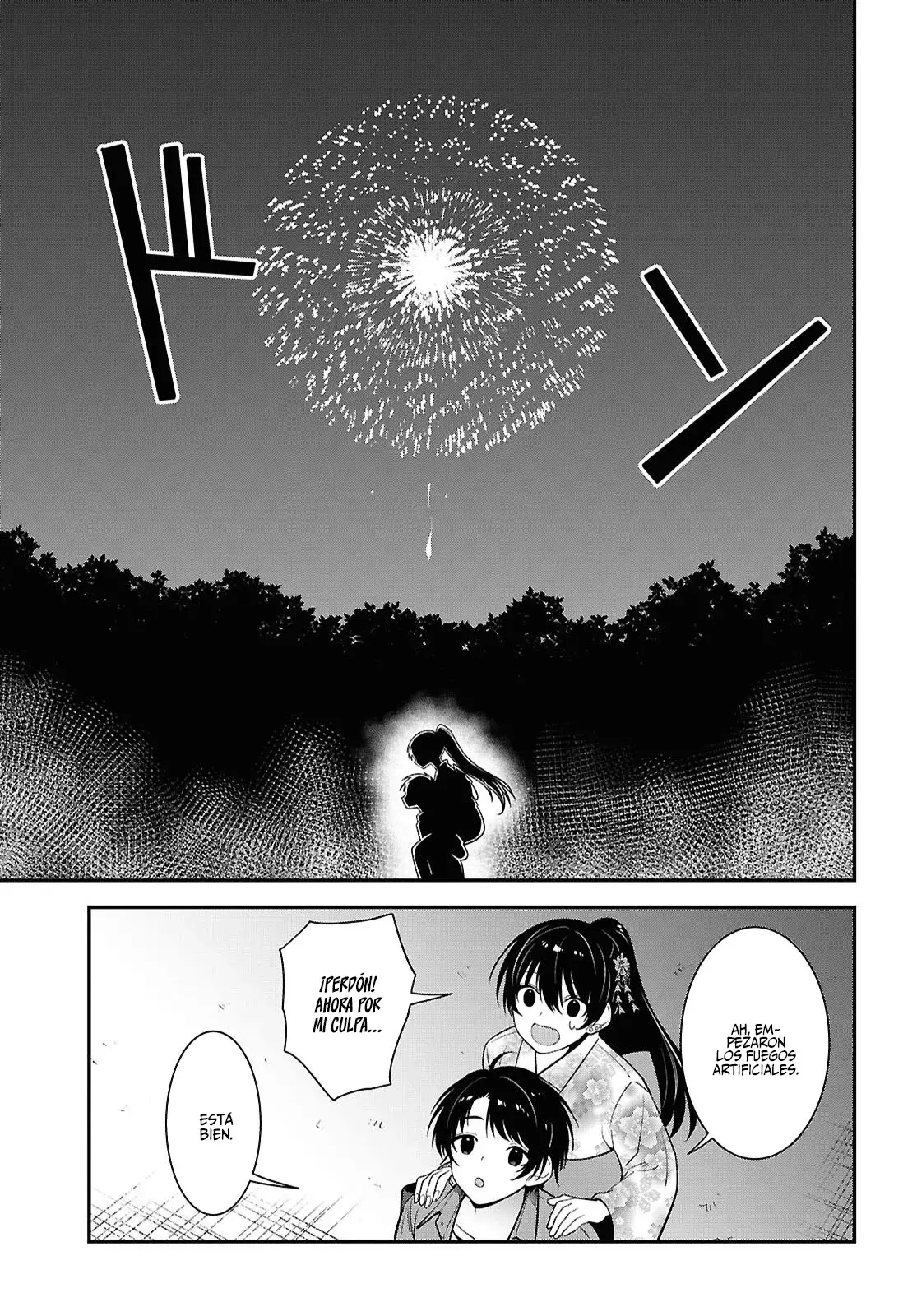 Tonari no Seki no Yankee Shimizu-san ga Kami wo Kuroku Somete Kita Capitulo 16 página 39
