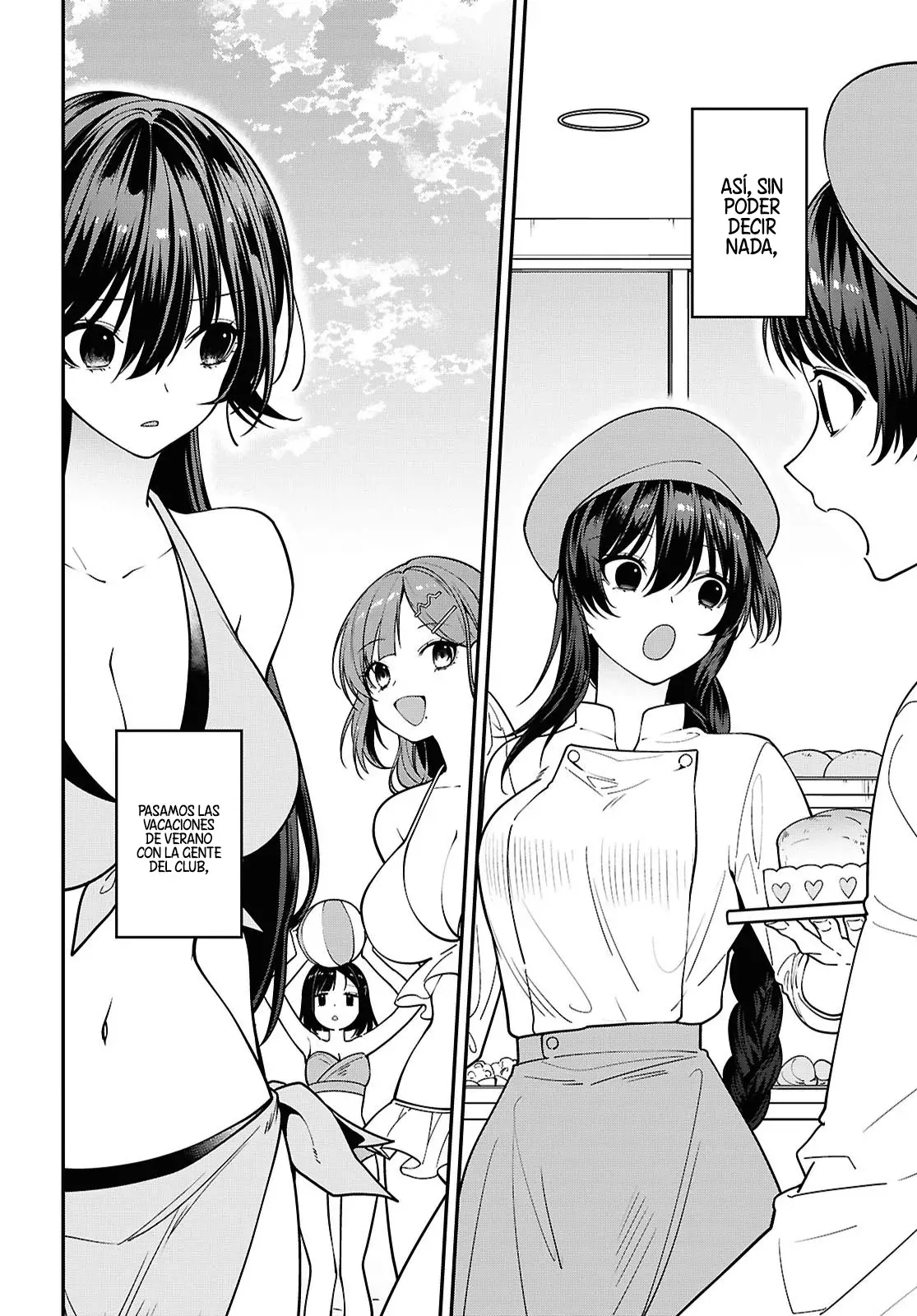 Tonari no Seki no Yankee Shimizu-san ga Kami wo Kuroku Somete Kita Capitulo 16 página 4