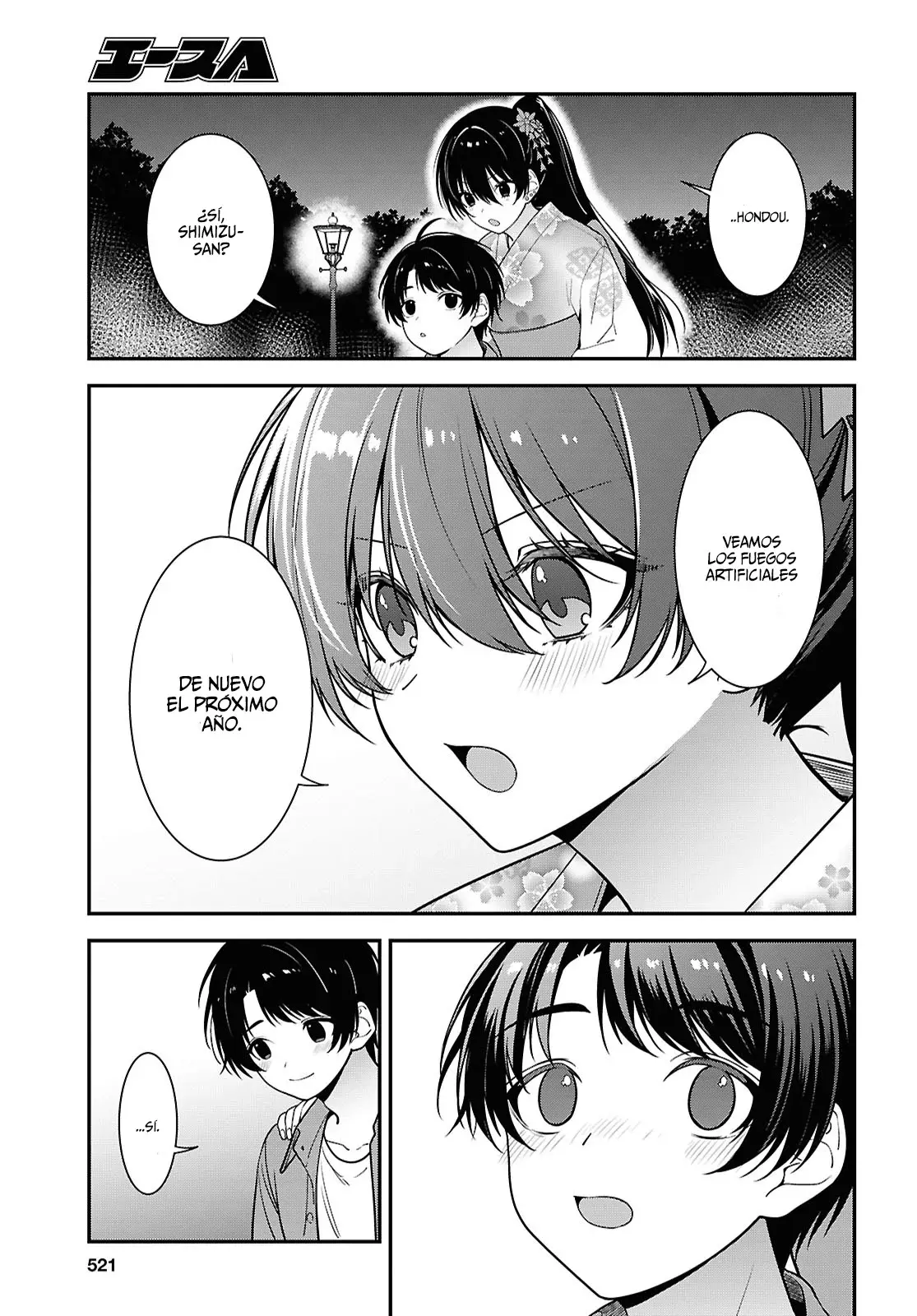 Tonari no Seki no Yankee Shimizu-san ga Kami wo Kuroku Somete Kita Capitulo 16 página 41