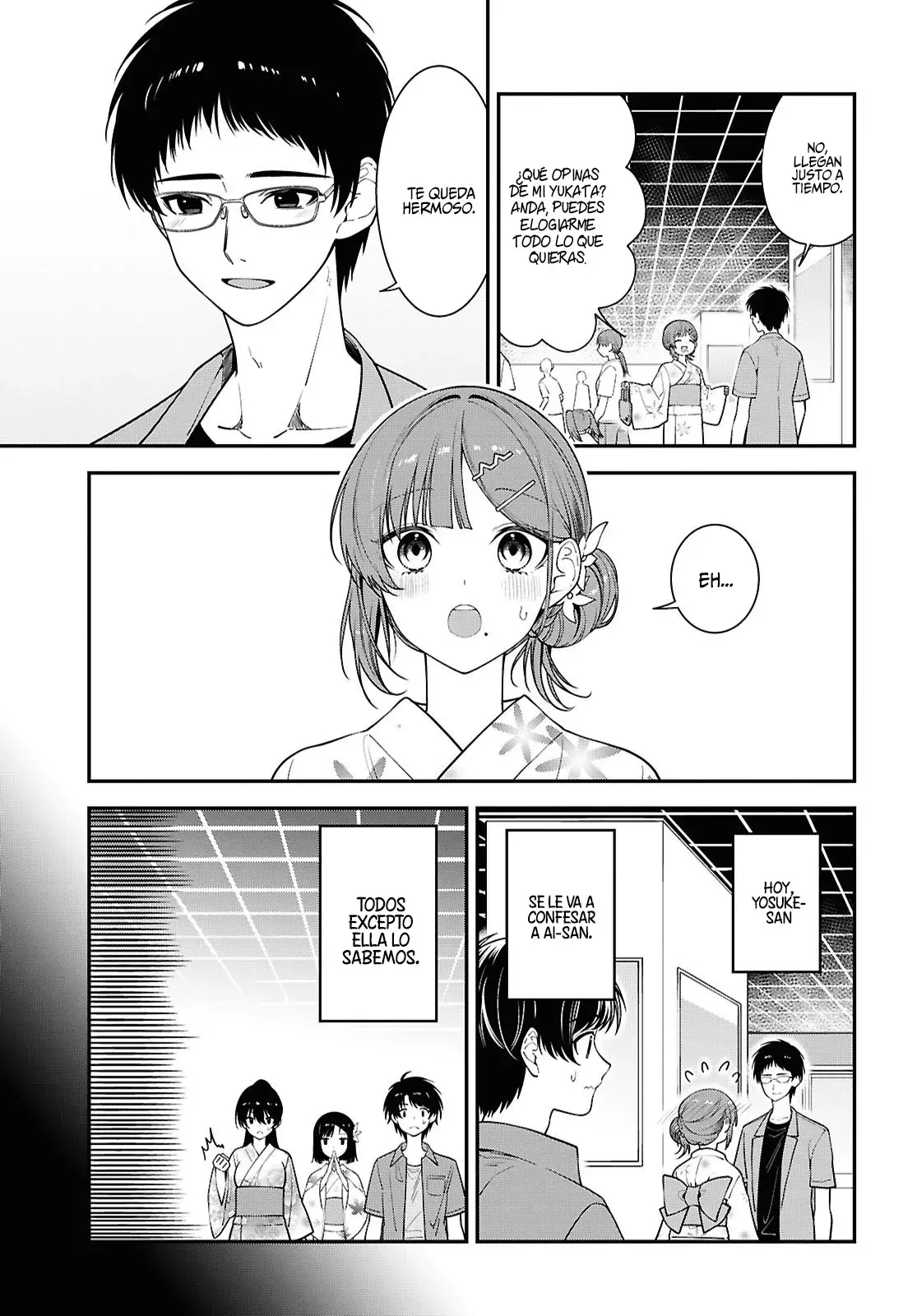 Tonari no Seki no Yankee Shimizu-san ga Kami wo Kuroku Somete Kita Capitulo 16 página 9