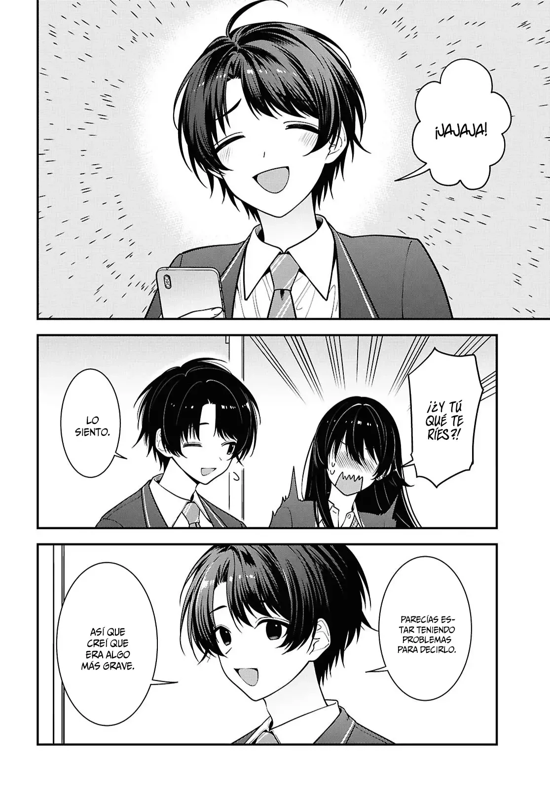 Tonari no Seki no Yankee Shimizu-san ga Kami wo Kuroku Somete Kita Capitulo 17 página 16