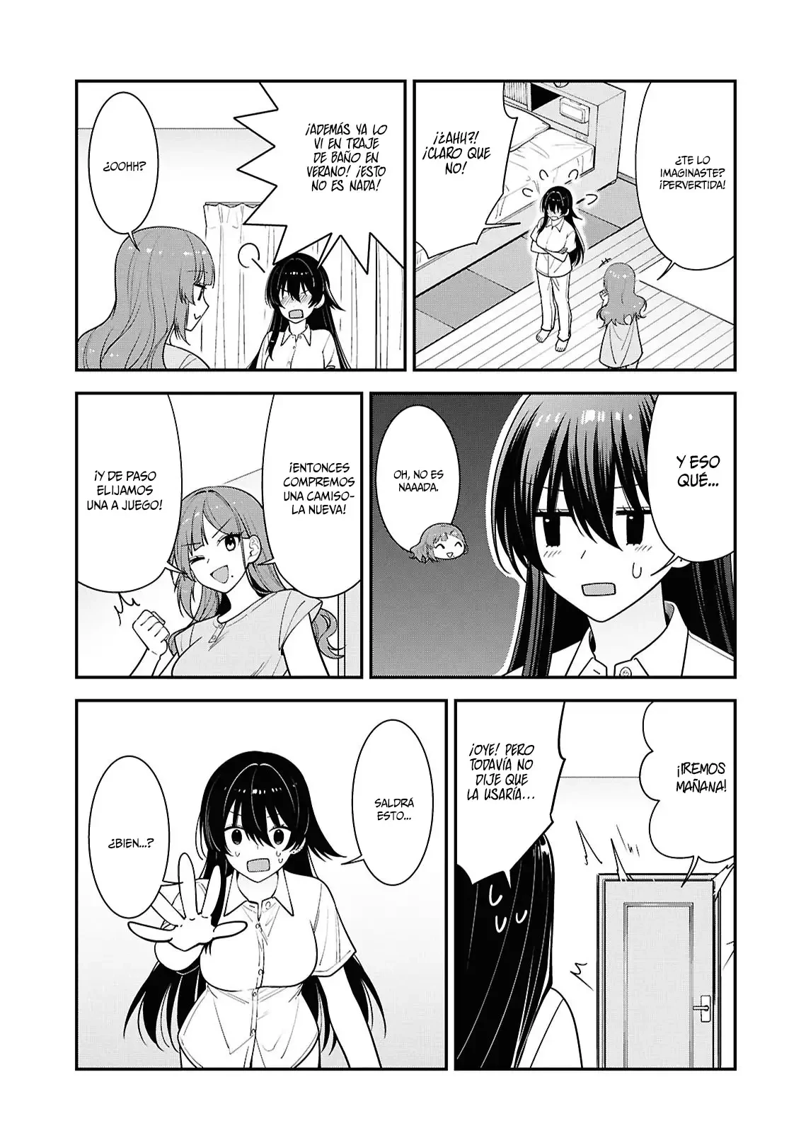 Tonari no Seki no Yankee Shimizu-san ga Kami wo Kuroku Somete Kita Capitulo 17 página 21