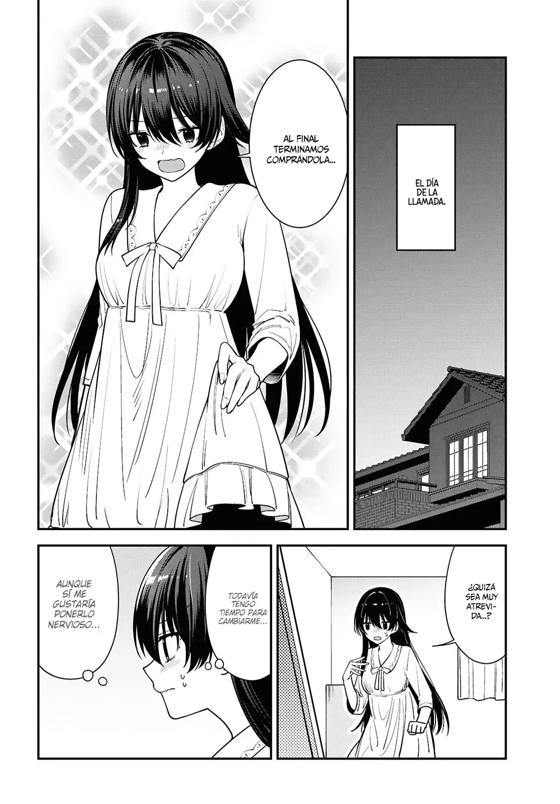 Tonari no Seki no Yankee Shimizu-san ga Kami wo Kuroku Somete Kita Capitulo 17 página 22