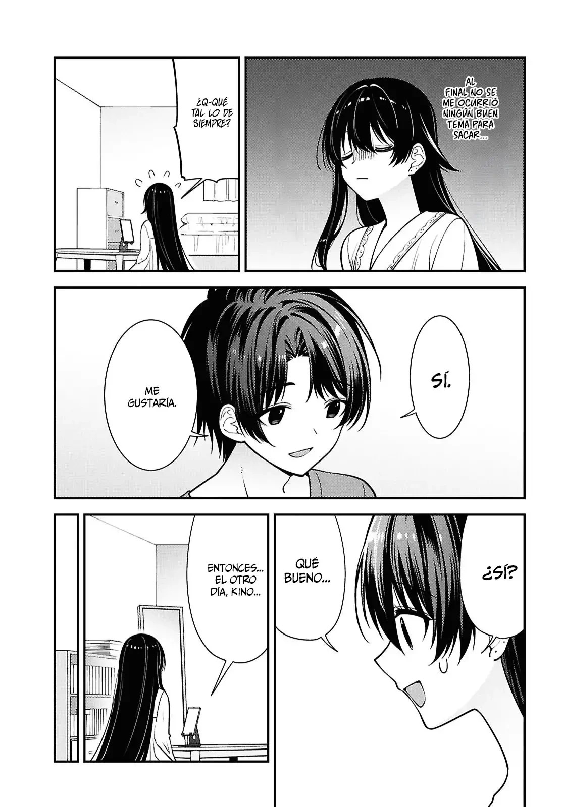 Tonari no Seki no Yankee Shimizu-san ga Kami wo Kuroku Somete Kita Capitulo 17 página 27
