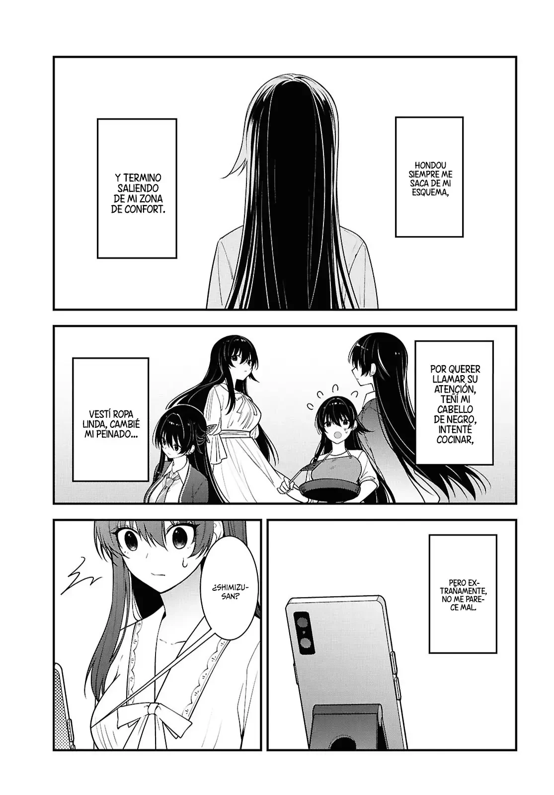 Tonari no Seki no Yankee Shimizu-san ga Kami wo Kuroku Somete Kita Capitulo 17 página 29