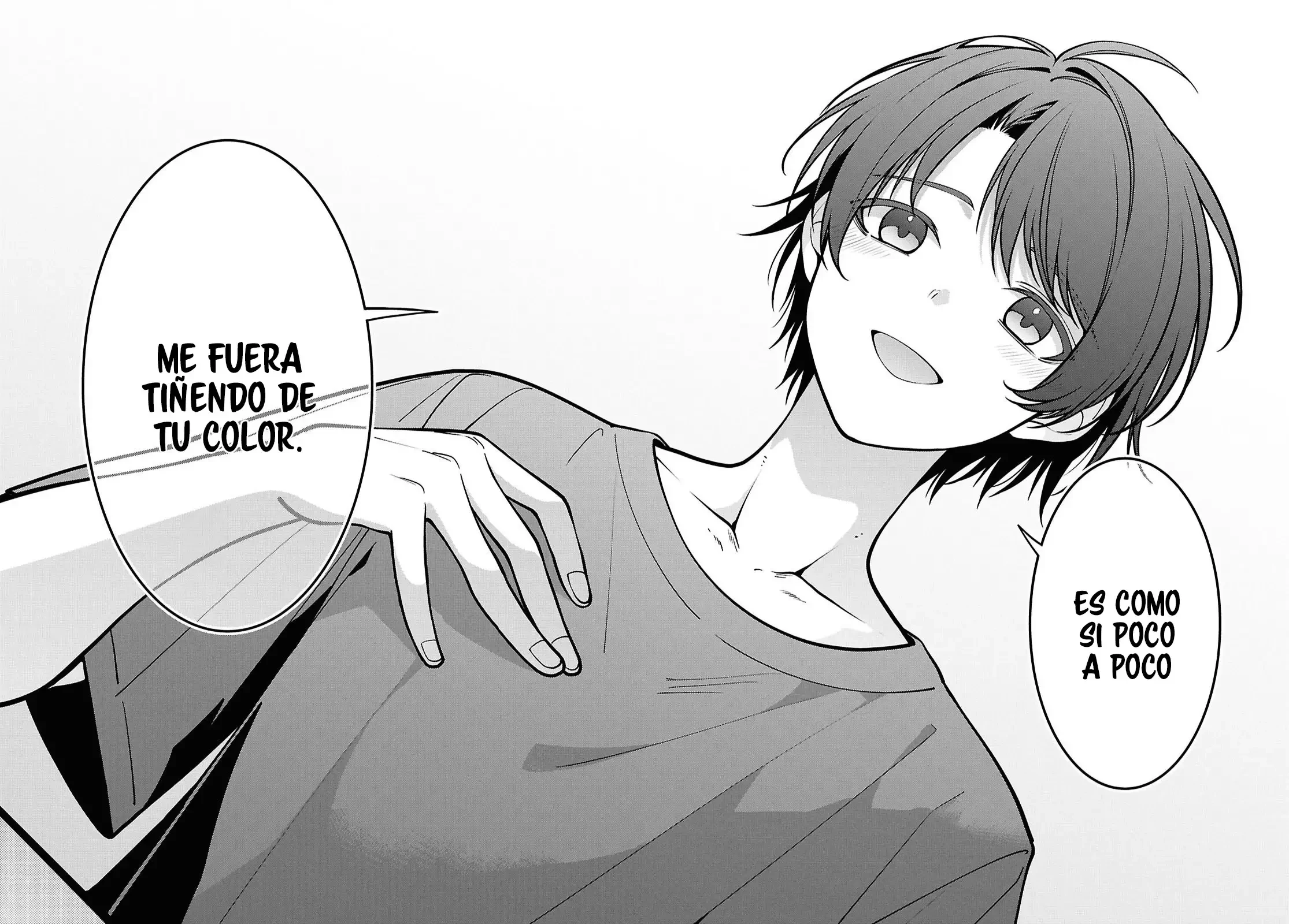 Tonari no Seki no Yankee Shimizu-san ga Kami wo Kuroku Somete Kita Capitulo 17 página 32