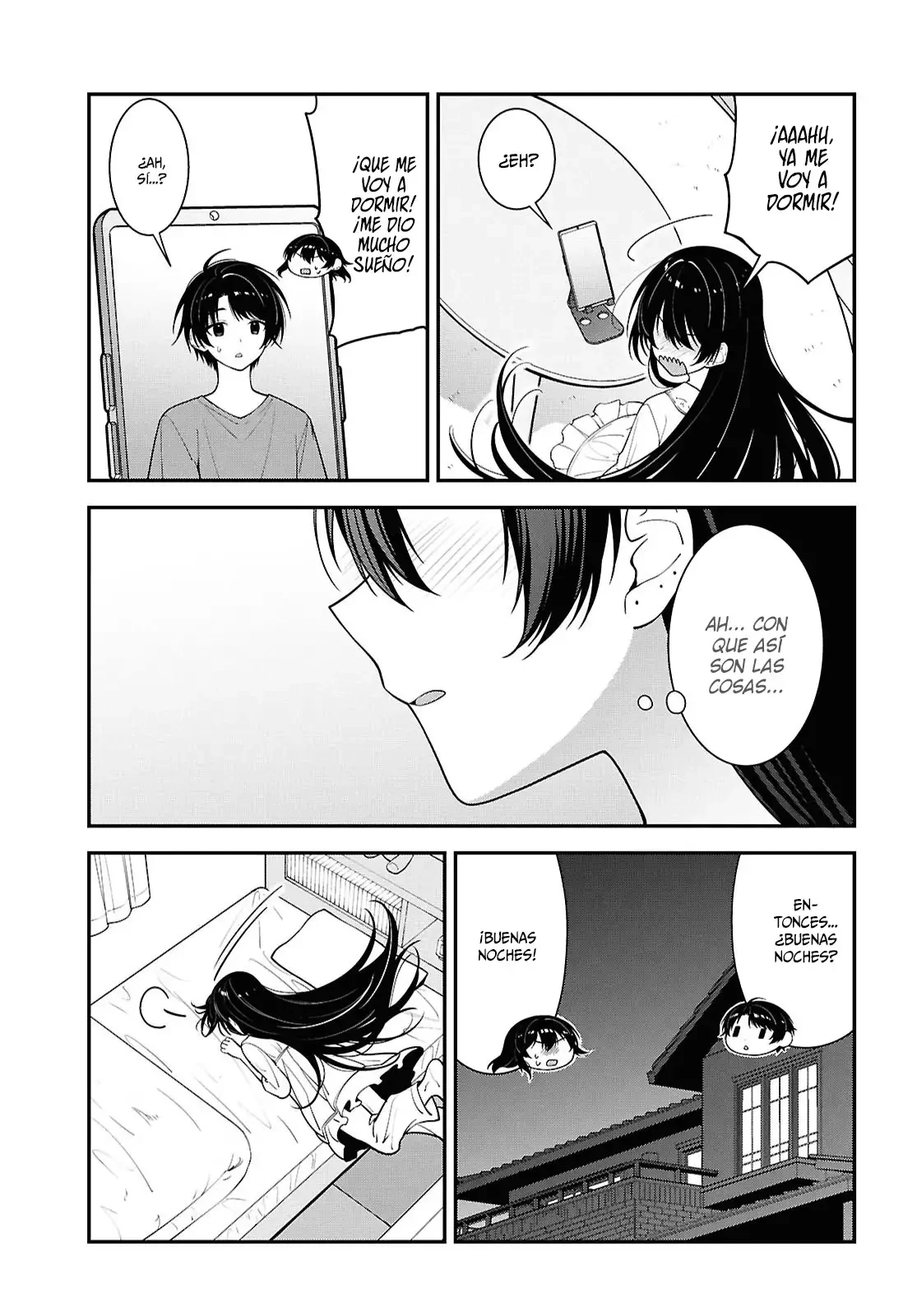 Tonari no Seki no Yankee Shimizu-san ga Kami wo Kuroku Somete Kita Capitulo 17 página 34