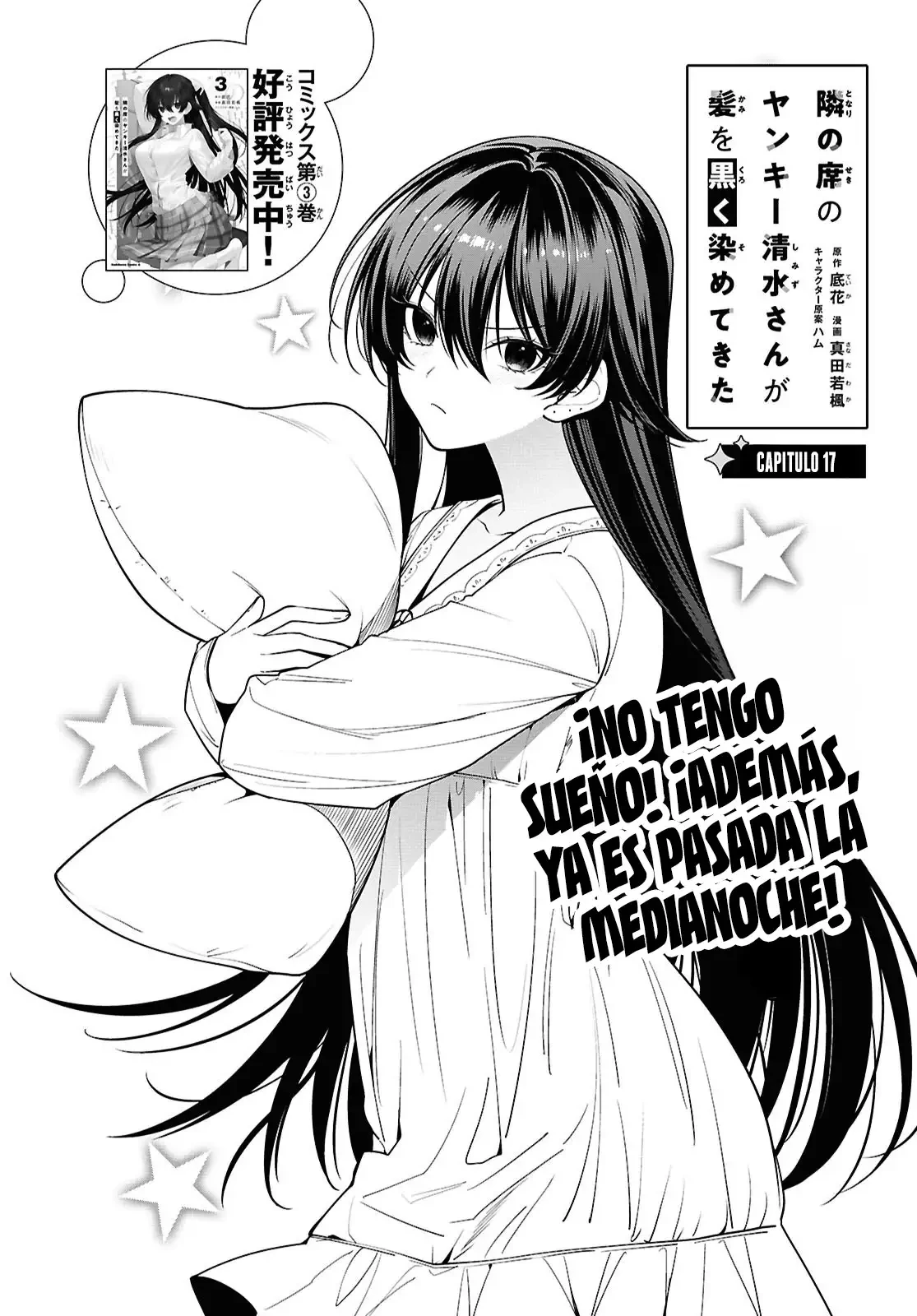 Tonari no Seki no Yankee Shimizu-san ga Kami wo Kuroku Somete Kita Capitulo 17 página 6