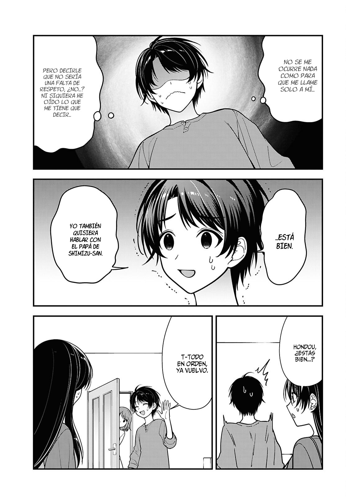 Tonari no Seki no Yankee Shimizu-san ga Kami wo Kuroku Somete Kita Capitulo 18 página 12
