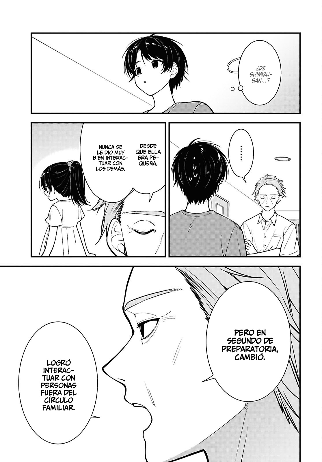 Tonari no Seki no Yankee Shimizu-san ga Kami wo Kuroku Somete Kita Capitulo 18 página 14
