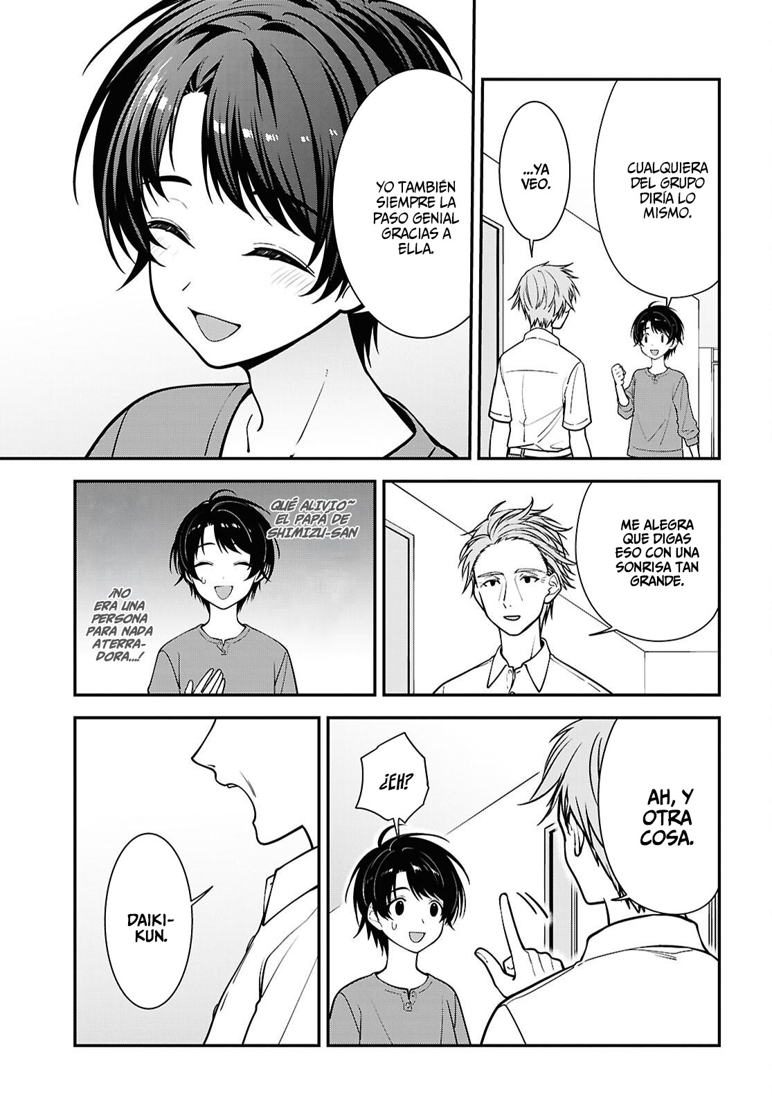 Tonari no Seki no Yankee Shimizu-san ga Kami wo Kuroku Somete Kita Capitulo 18 página 16