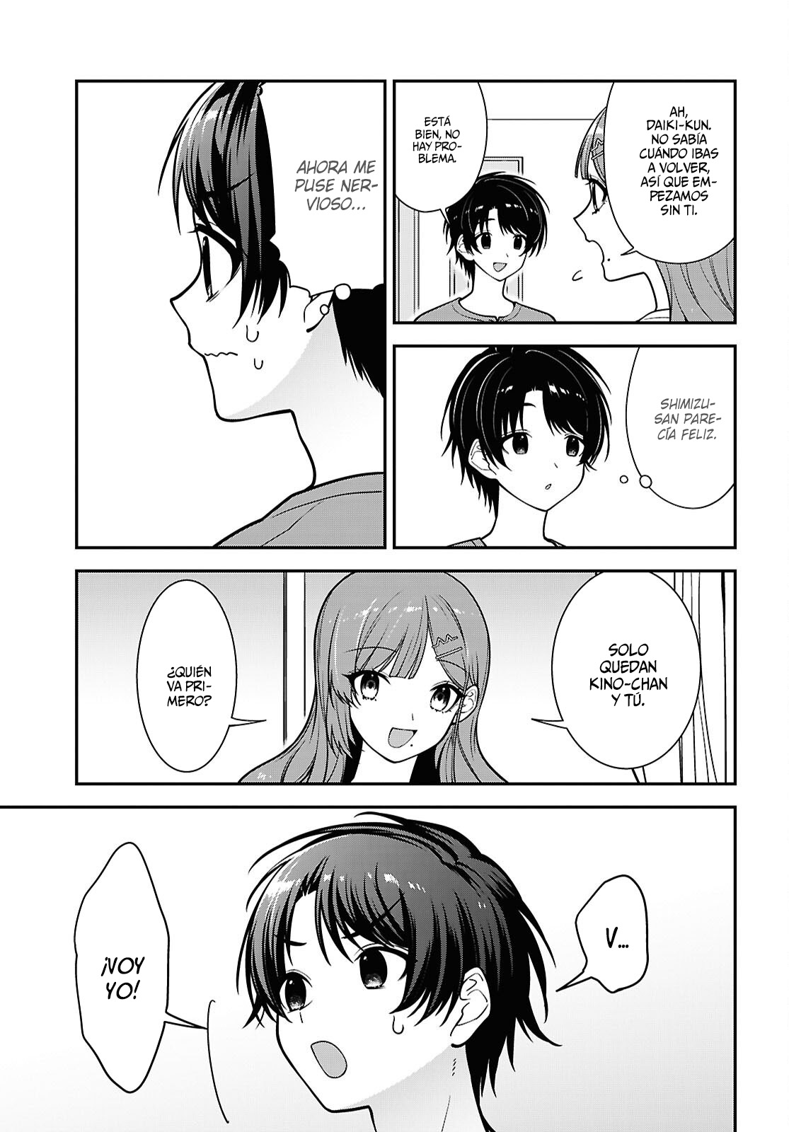 Tonari no Seki no Yankee Shimizu-san ga Kami wo Kuroku Somete Kita Capitulo 18 página 20