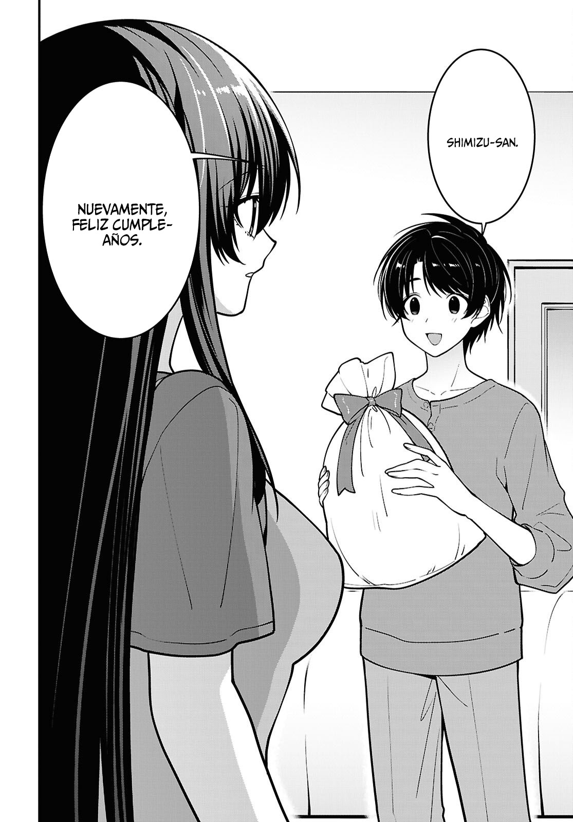 Tonari no Seki no Yankee Shimizu-san ga Kami wo Kuroku Somete Kita Capitulo 18 página 21