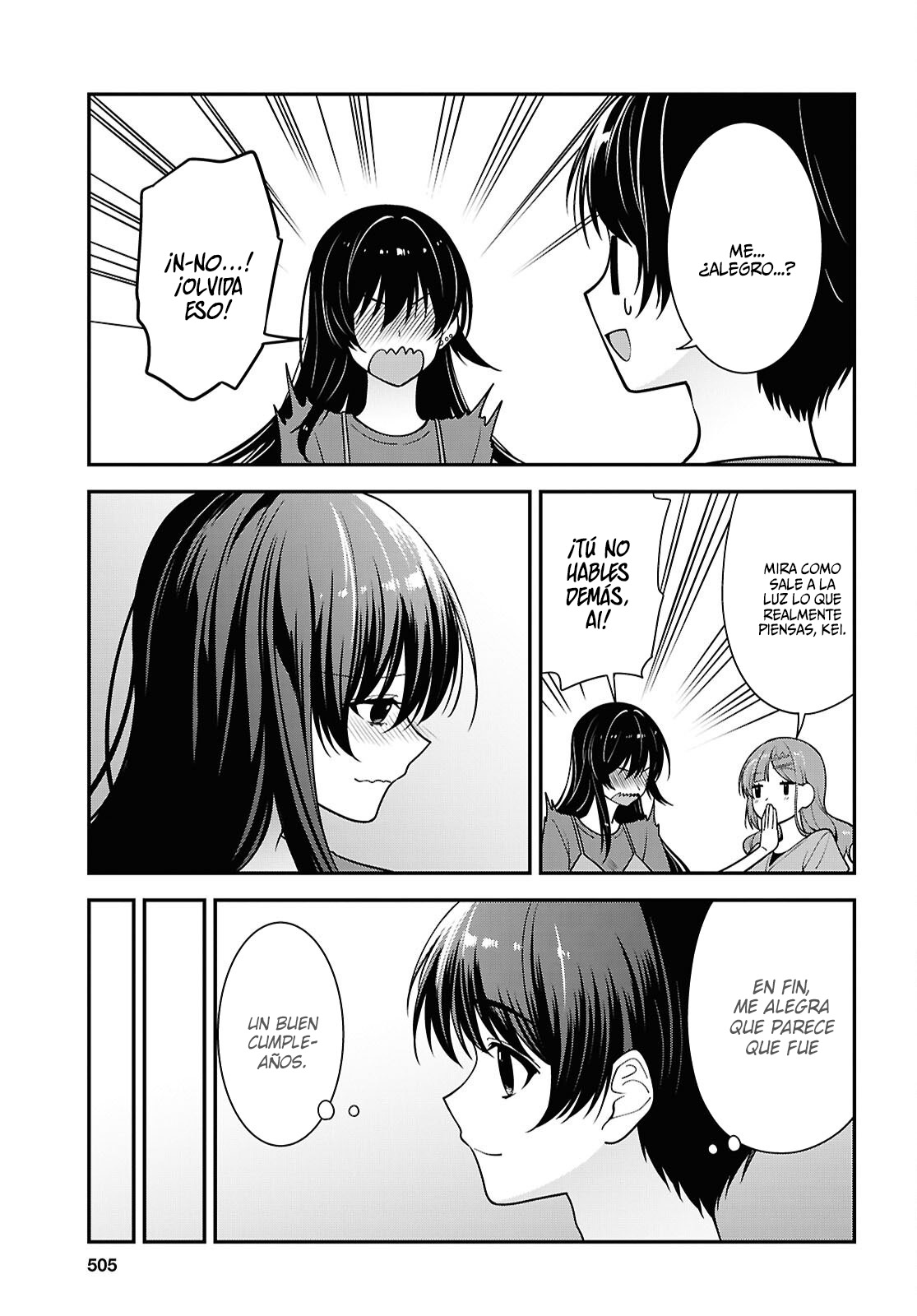 Tonari no Seki no Yankee Shimizu-san ga Kami wo Kuroku Somete Kita Capitulo 18 página 31