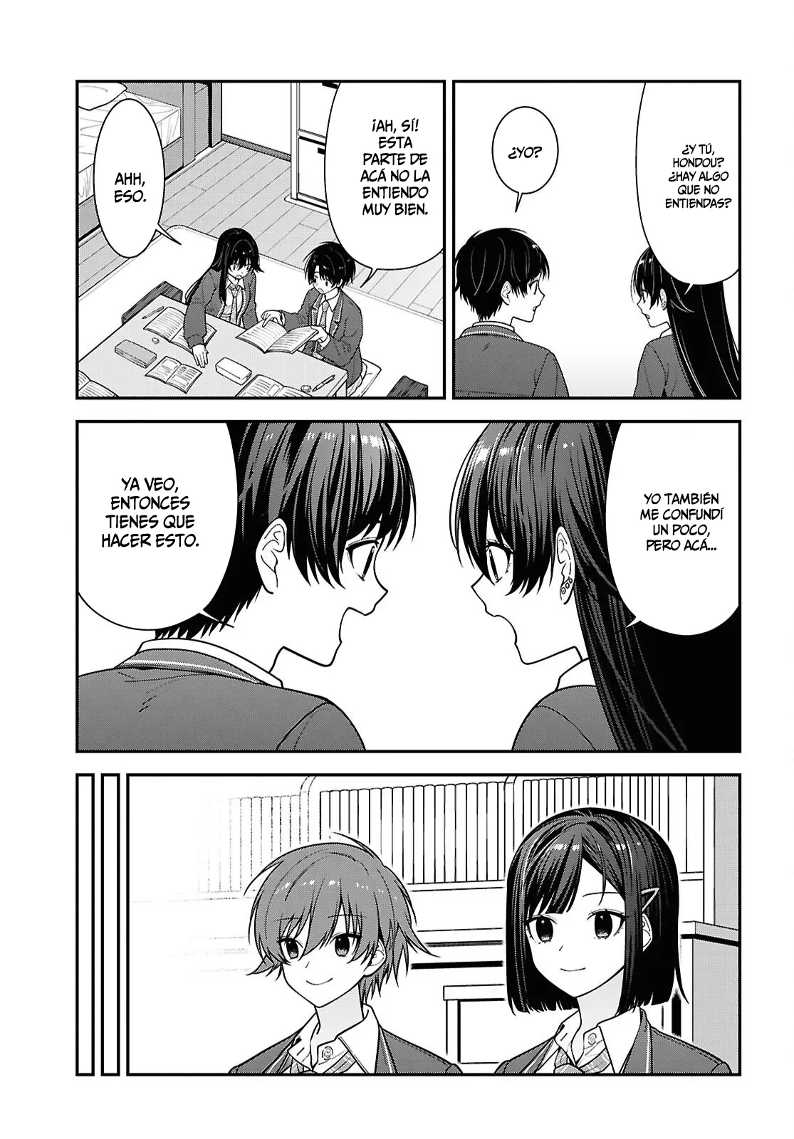 Tonari no Seki no Yankee Shimizu-san ga Kami wo Kuroku Somete Kita Capitulo 19 página 18