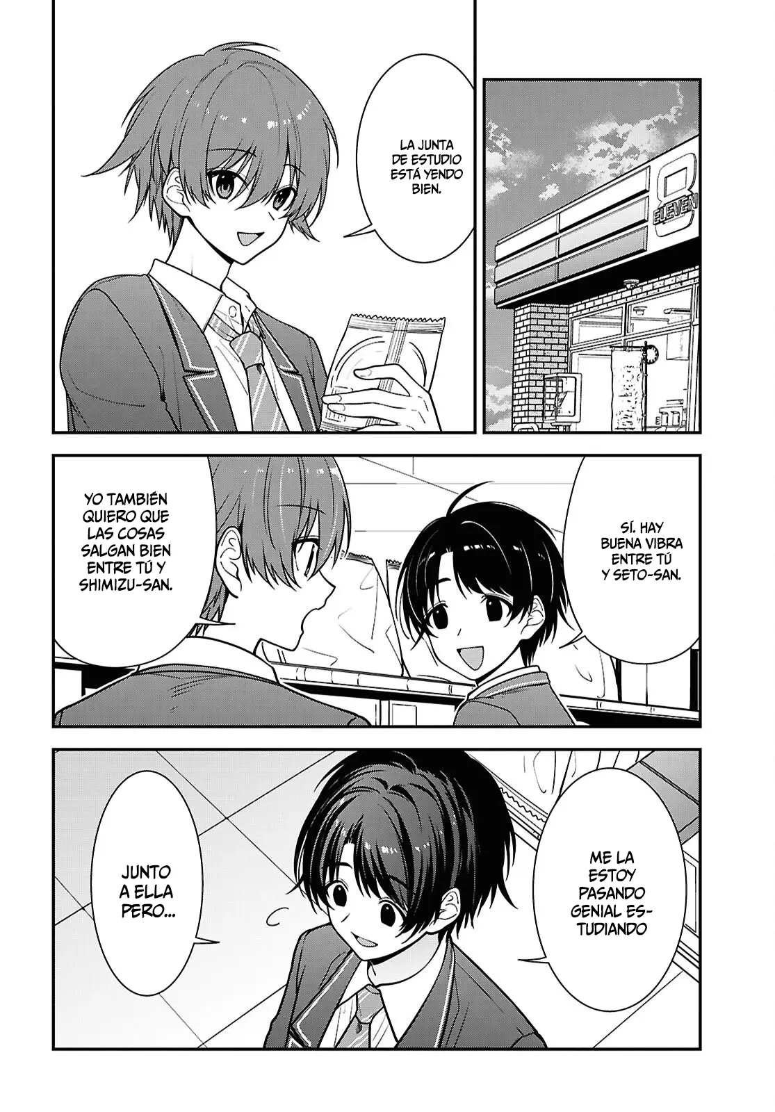 Tonari no Seki no Yankee Shimizu-san ga Kami wo Kuroku Somete Kita Capitulo 19 página 21