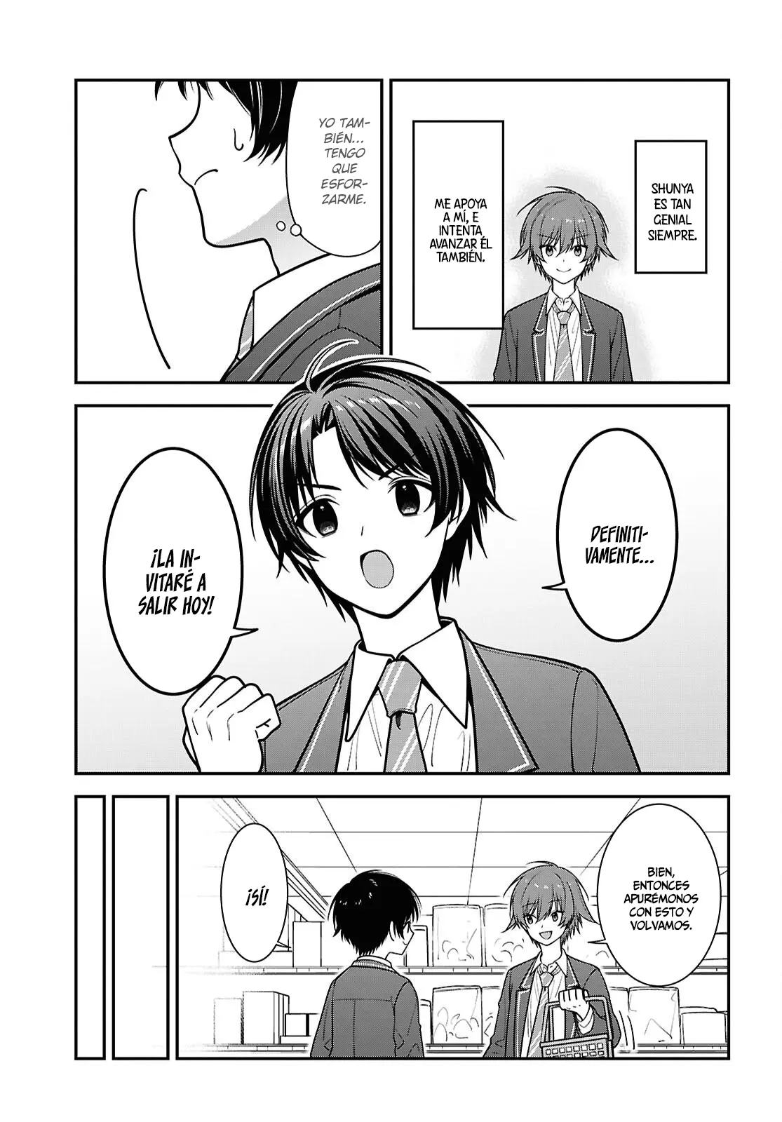Tonari no Seki no Yankee Shimizu-san ga Kami wo Kuroku Somete Kita Capitulo 19 página 24