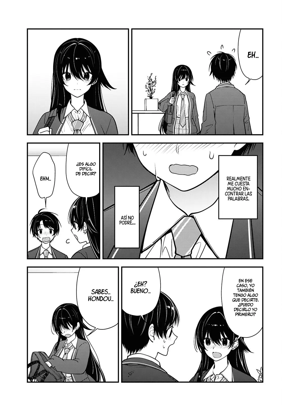 Tonari no Seki no Yankee Shimizu-san ga Kami wo Kuroku Somete Kita Capitulo 19 página 28
