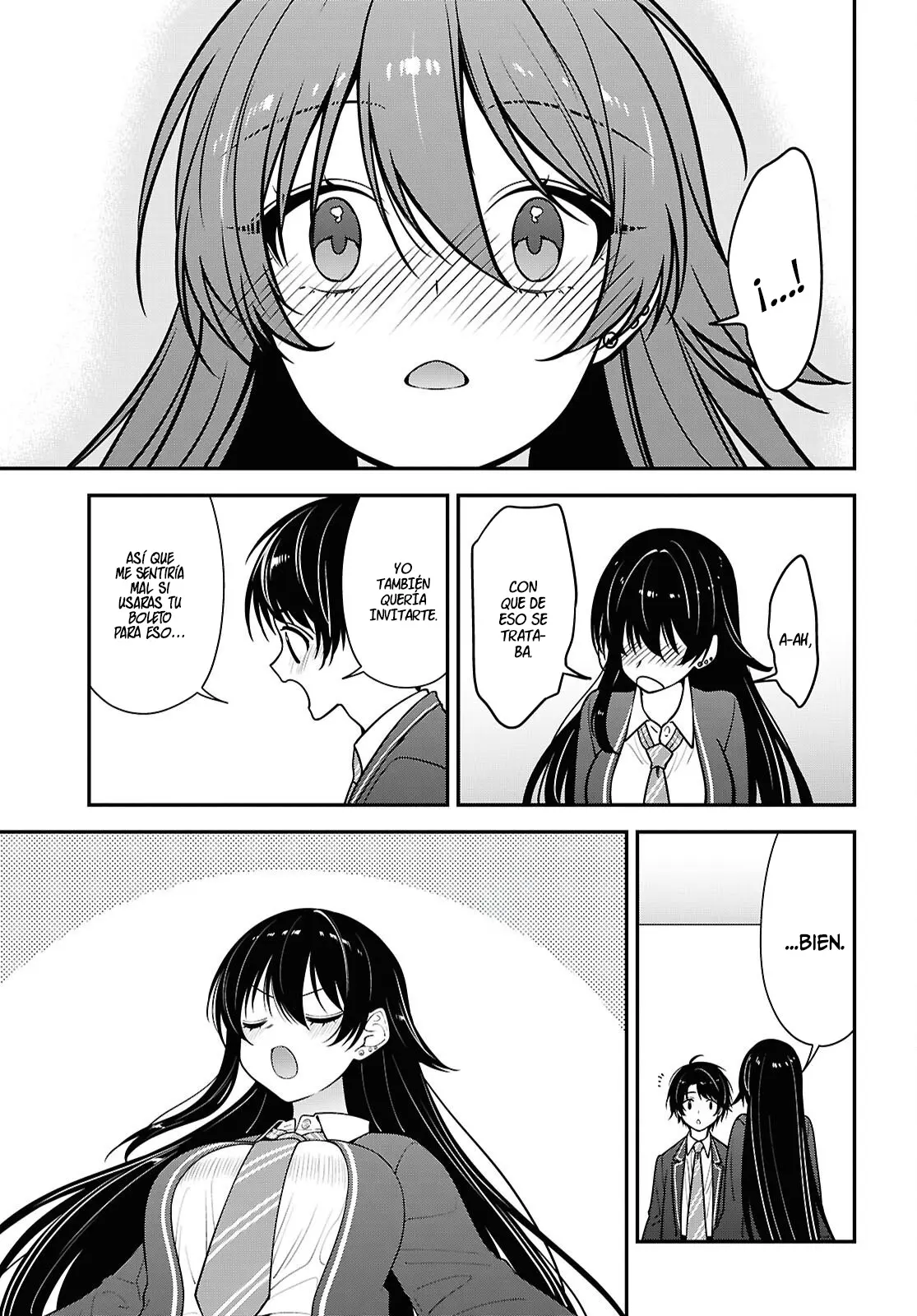 Tonari no Seki no Yankee Shimizu-san ga Kami wo Kuroku Somete Kita Capitulo 19 página 33