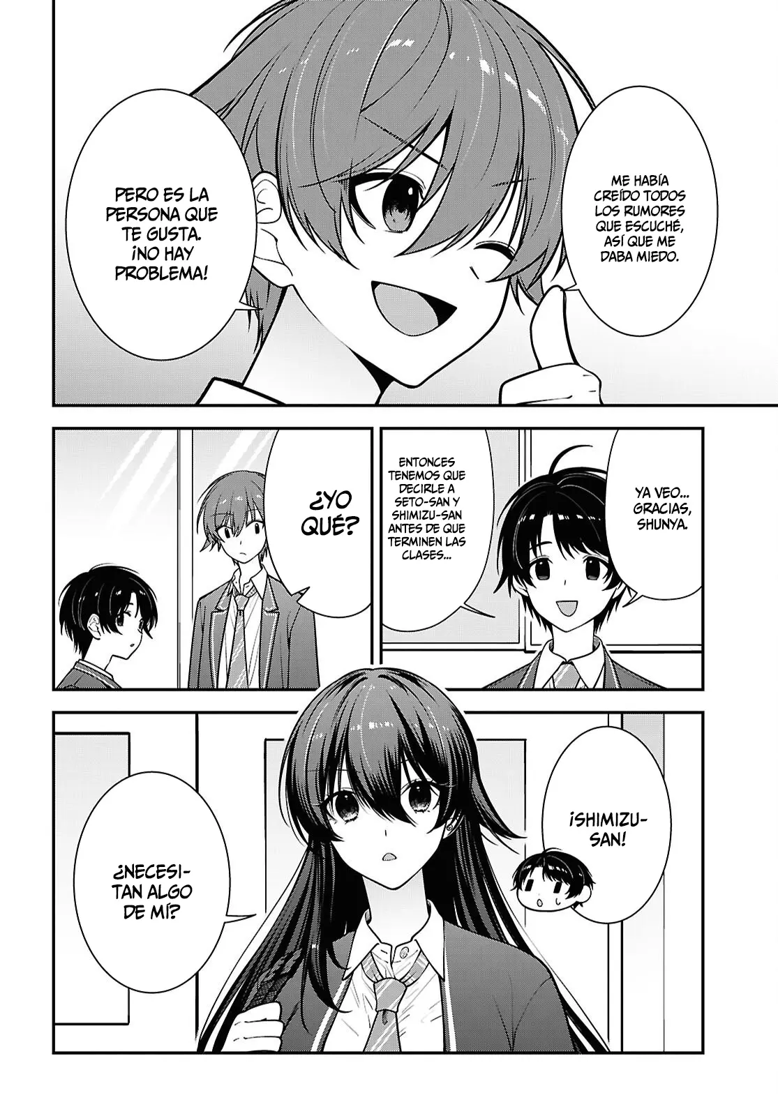 Tonari no Seki no Yankee Shimizu-san ga Kami wo Kuroku Somete Kita Capitulo 19 página 7