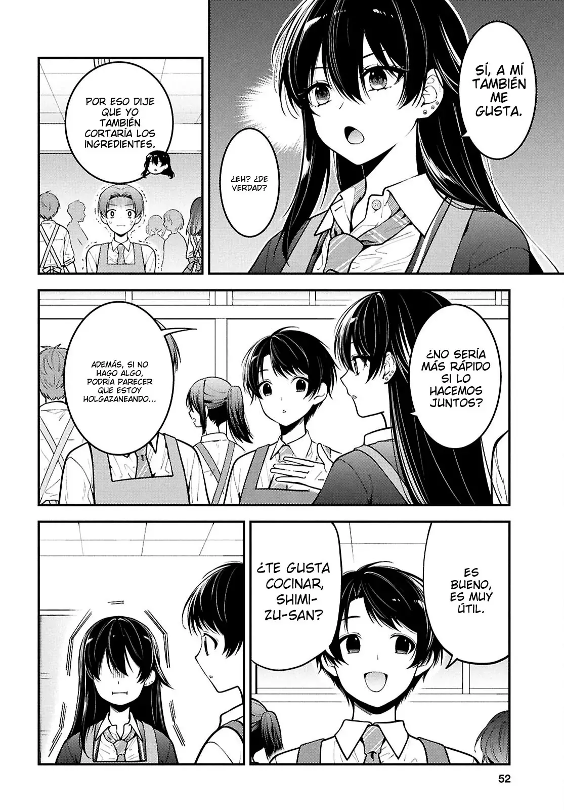 Tonari no Seki no Yankee Shimizu-san ga Kami wo Kuroku Somete Kita Capitulo 2 página 14