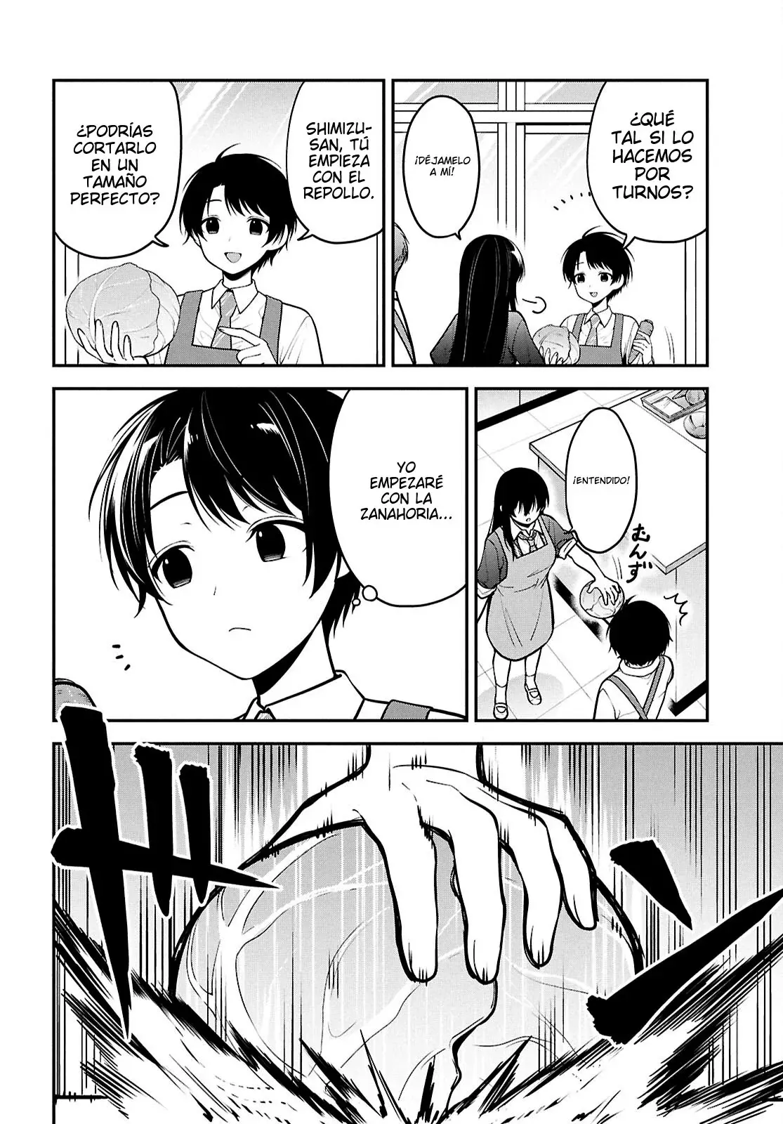 Tonari no Seki no Yankee Shimizu-san ga Kami wo Kuroku Somete Kita Capitulo 2 página 16