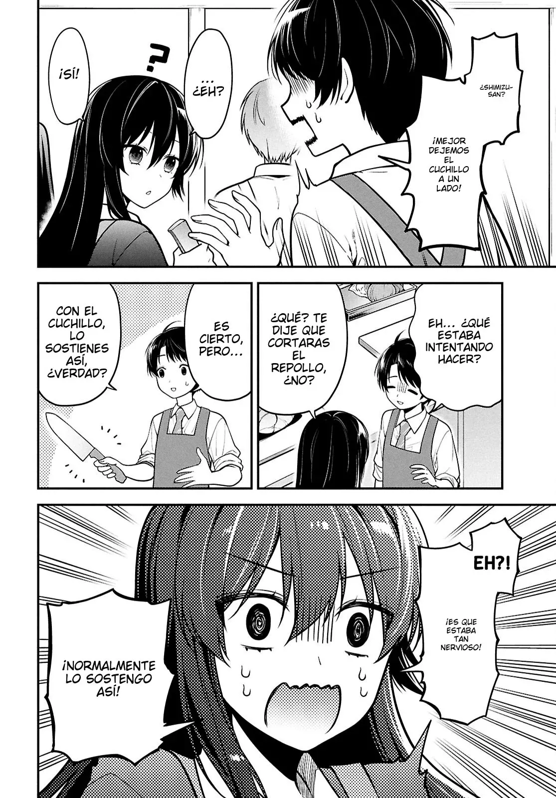 Tonari no Seki no Yankee Shimizu-san ga Kami wo Kuroku Somete Kita Capitulo 2 página 18
