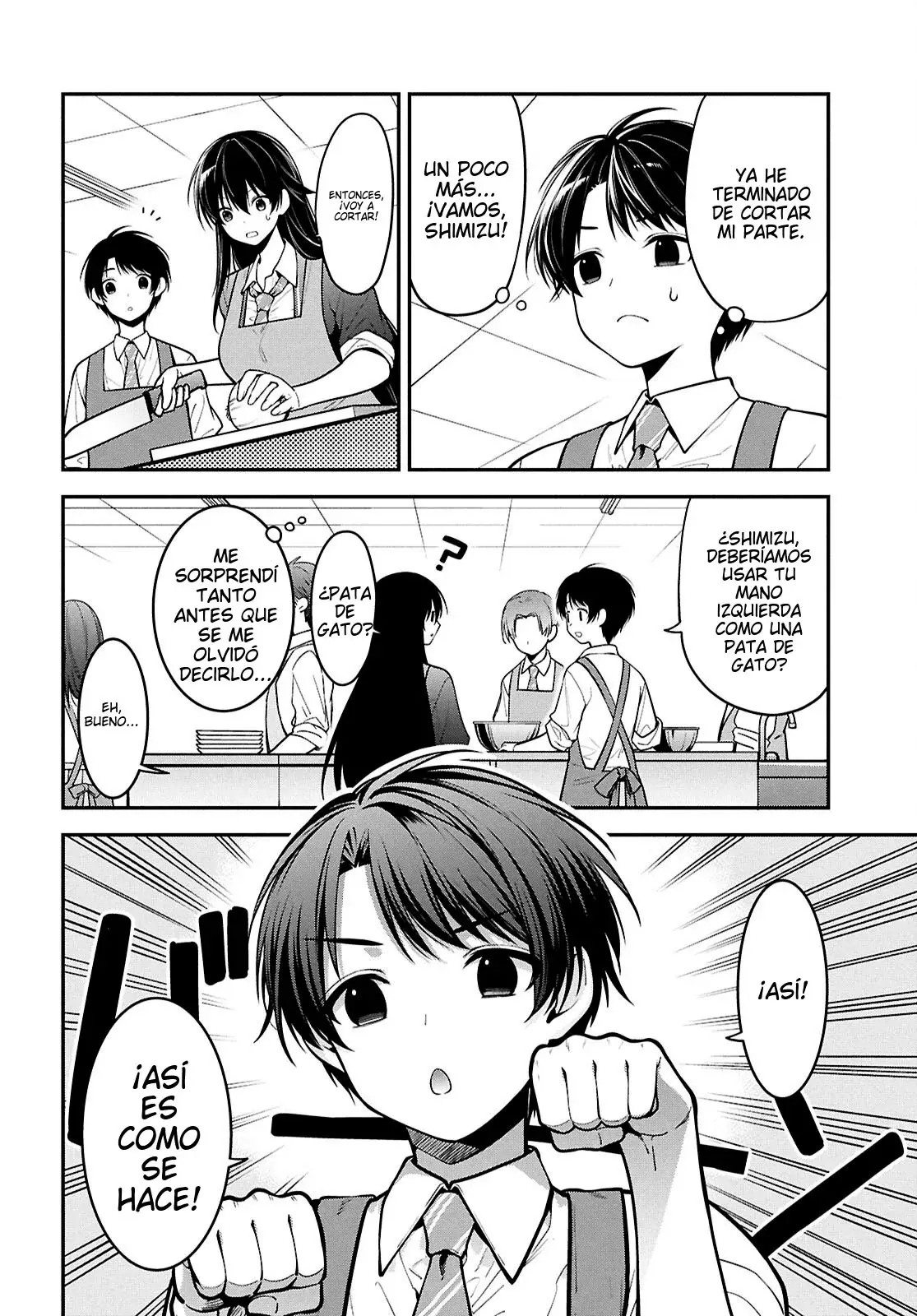 Tonari no Seki no Yankee Shimizu-san ga Kami wo Kuroku Somete Kita Capitulo 2 página 22