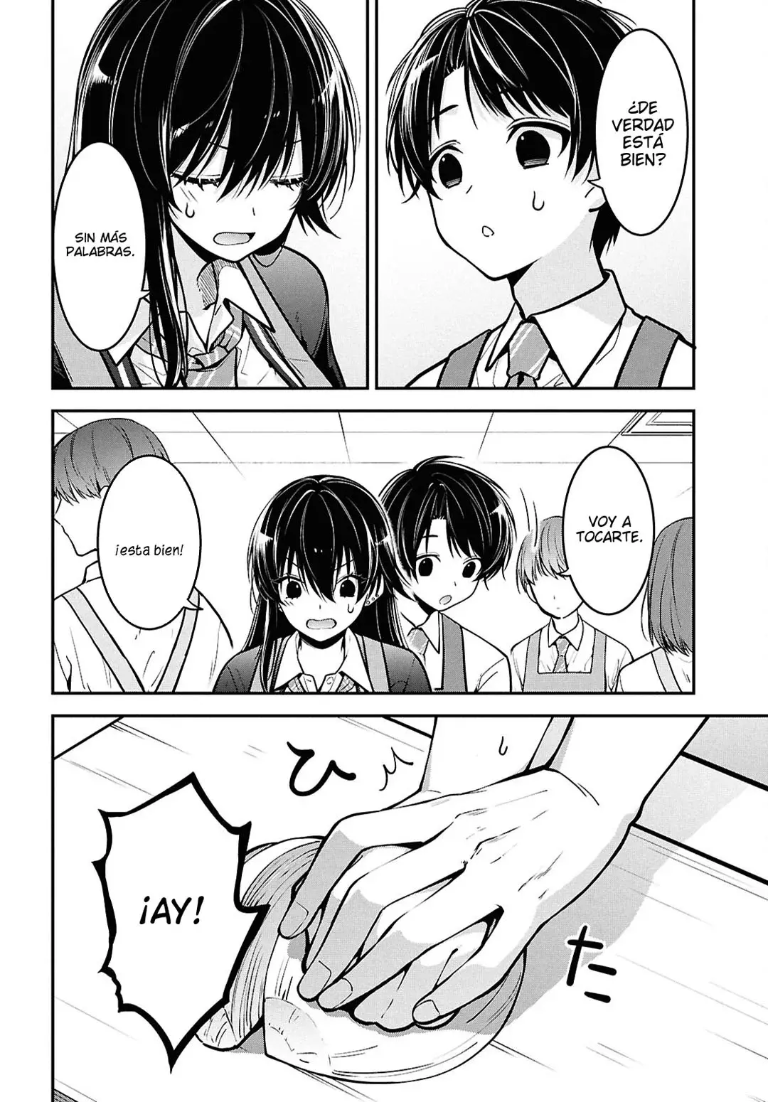 Tonari no Seki no Yankee Shimizu-san ga Kami wo Kuroku Somete Kita Capitulo 2 página 28