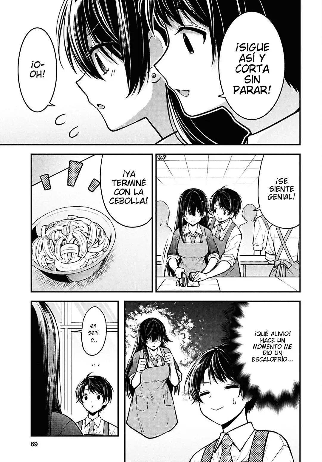 Tonari no Seki no Yankee Shimizu-san ga Kami wo Kuroku Somete Kita Capitulo 2 página 31