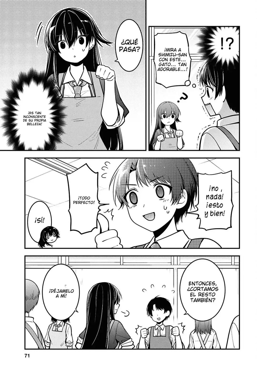 Tonari no Seki no Yankee Shimizu-san ga Kami wo Kuroku Somete Kita Capitulo 2 página 33